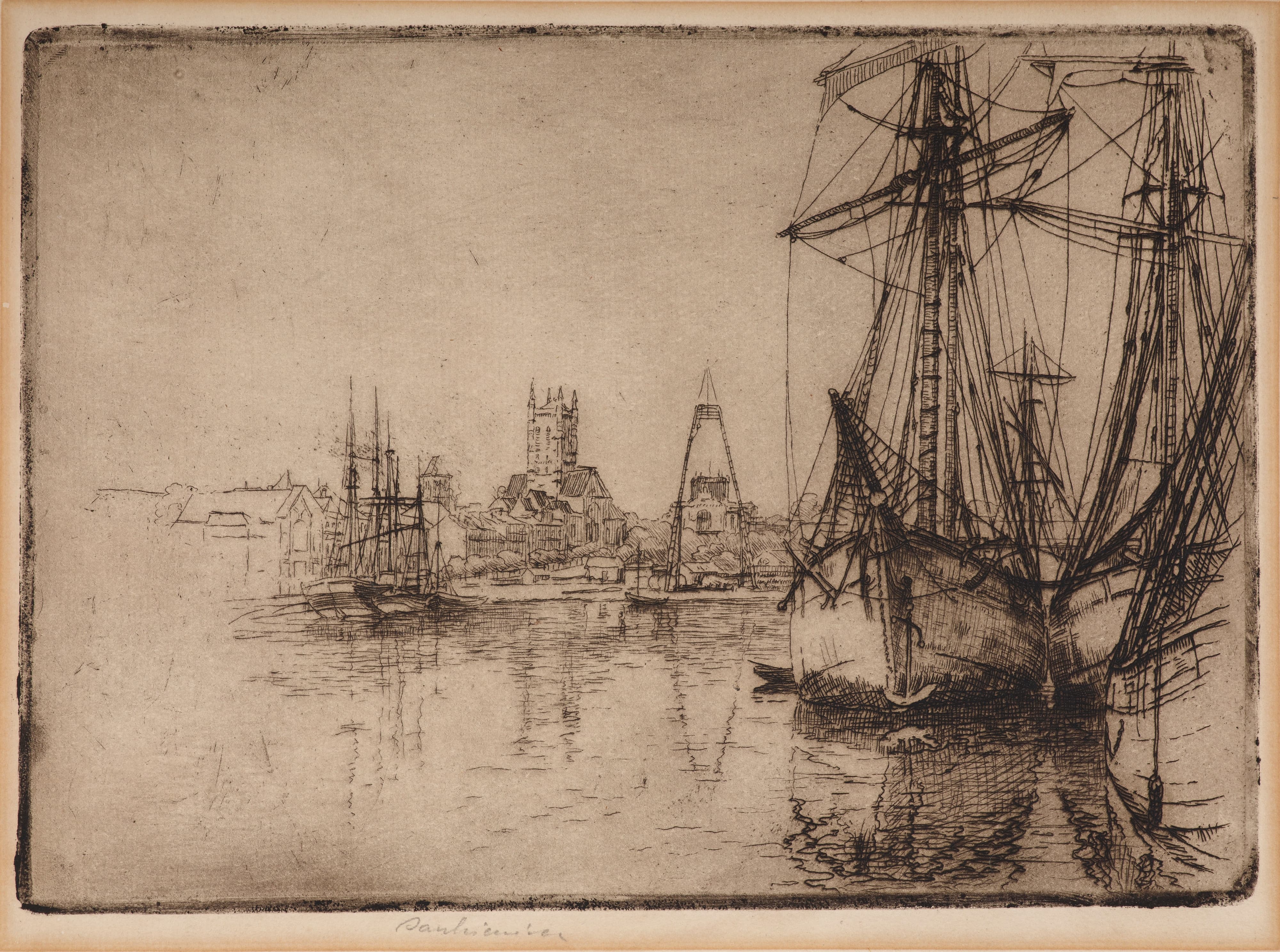 《费康港》（Port of Fécamp）｜约瑟夫·潘凯维奇 Józef Pankiewicz｜1907