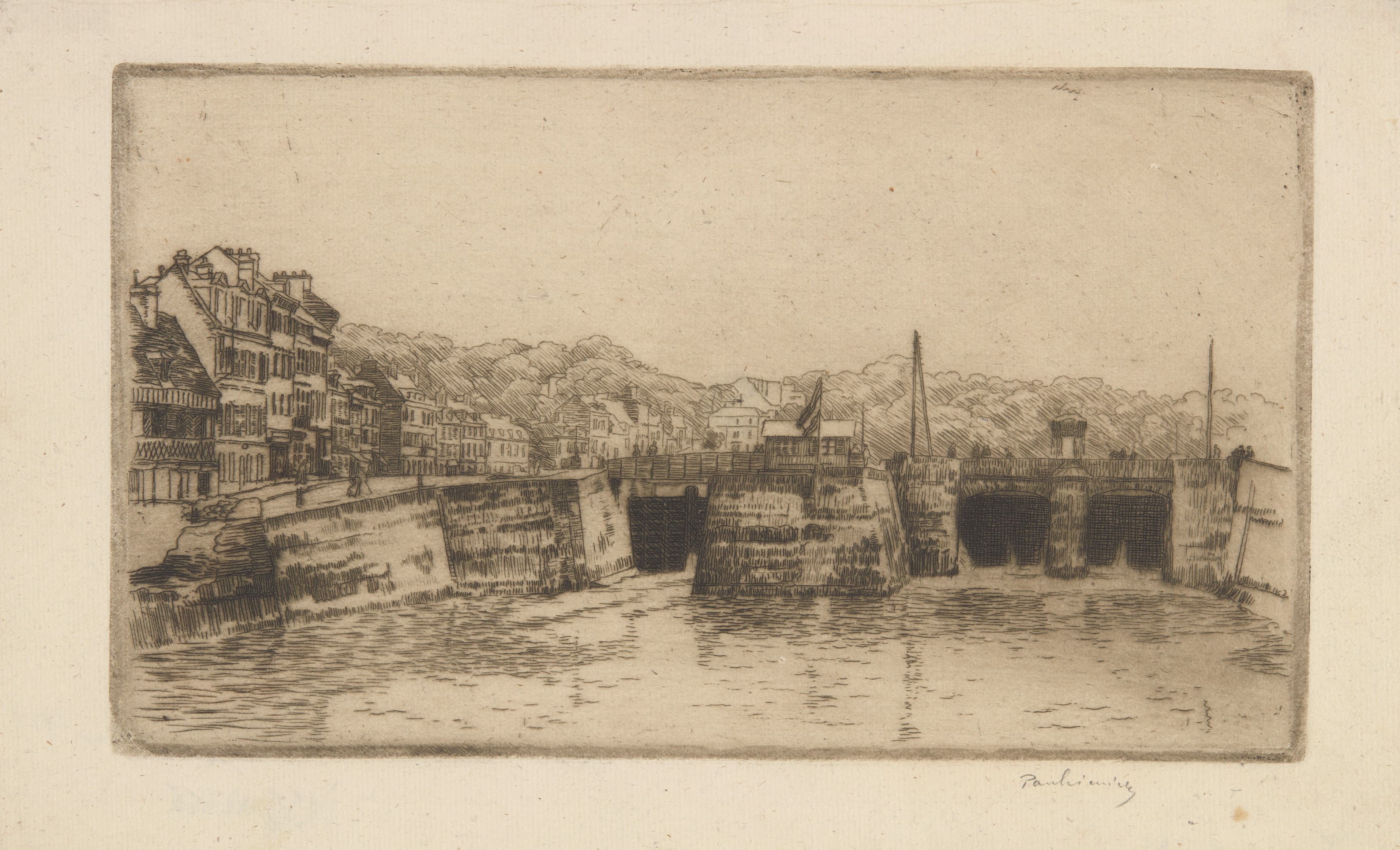 《查看圣瓦莱里昂科克斯》（View to the Saint-Valéry-en-Caux）｜约瑟夫·潘凯维奇 Józef Pankiewicz｜1907
