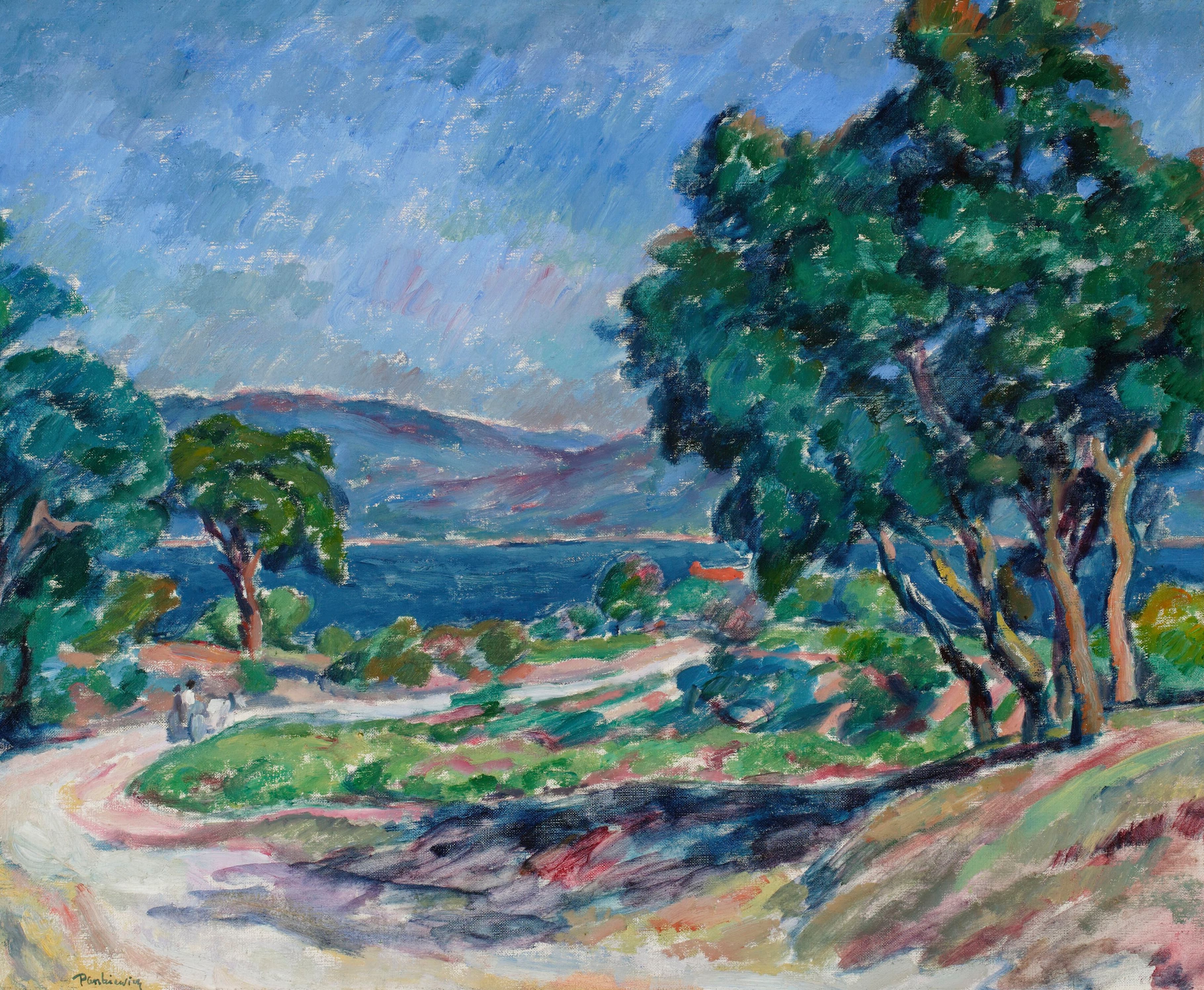 《圣特罗佩的道路》（Road in Saint-Tropez）｜约瑟夫·潘凯维奇 Józef Pankiewicz｜1909