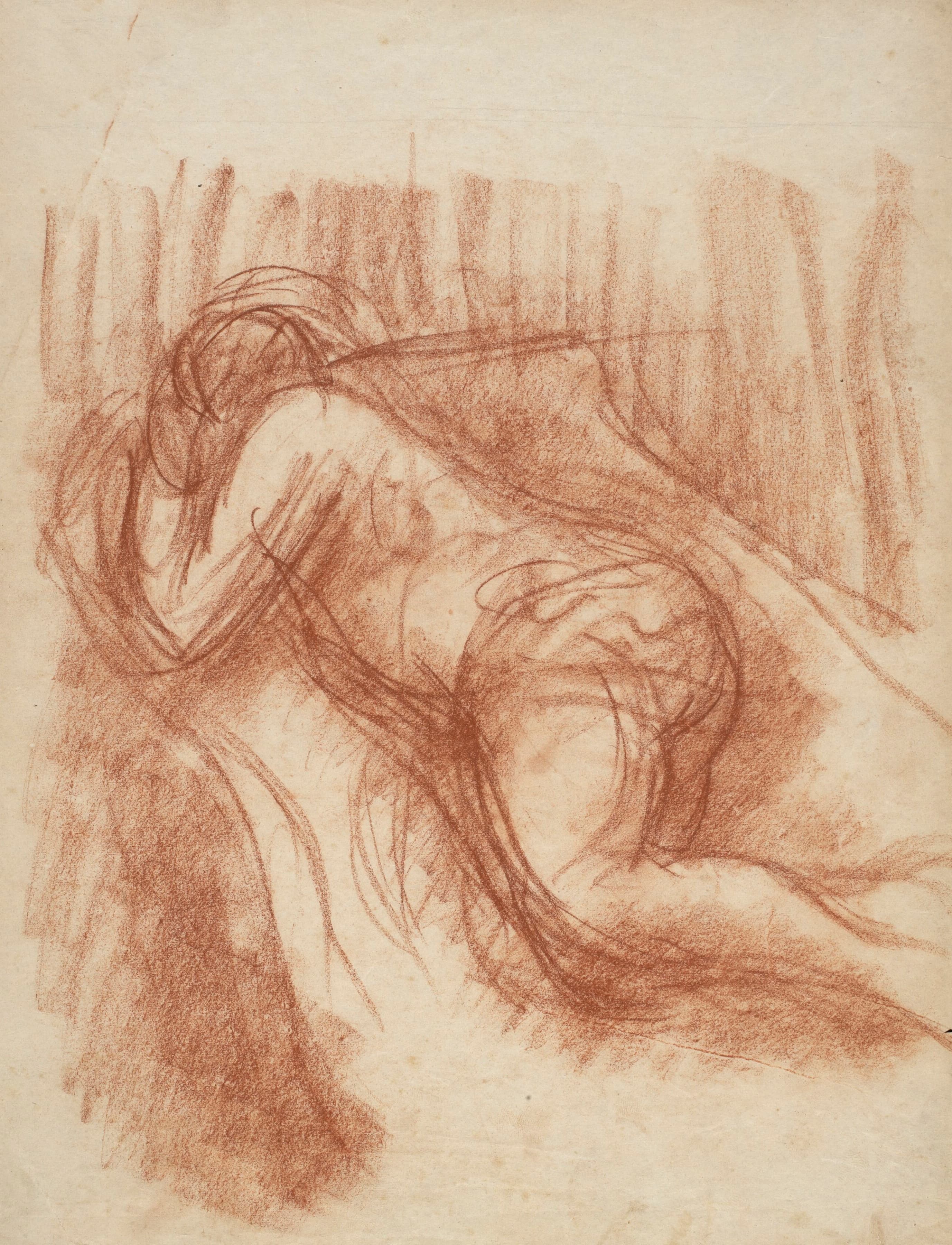 《裸体女人说谎》（Nude woman lying）｜约瑟夫·潘凯维奇 Józef Pankiewicz｜1911–1912