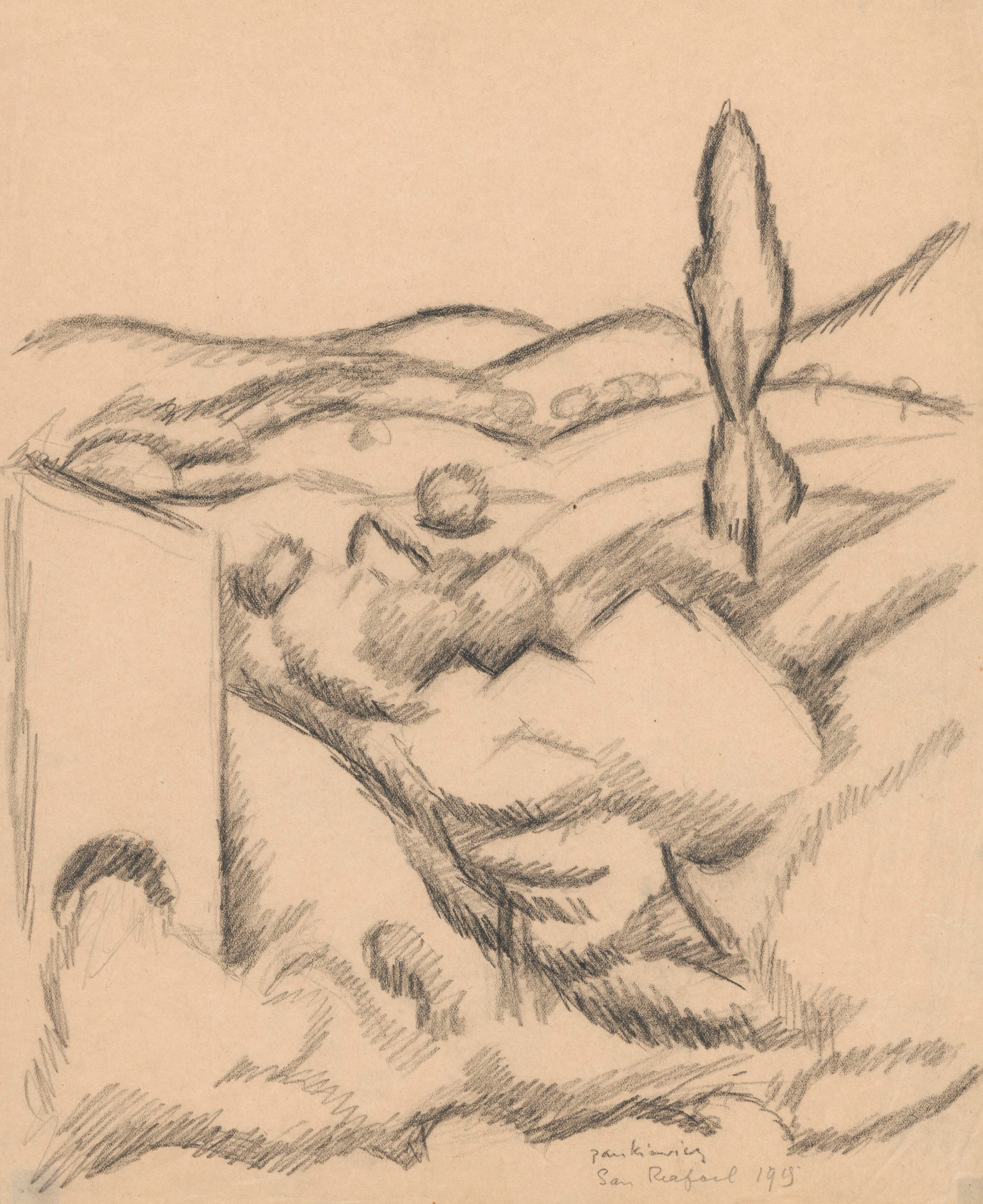《圣拉斐尔的风景》（Landscape in San Raphael）｜约瑟夫·潘凯维奇 Józef Pankiewicz｜1915