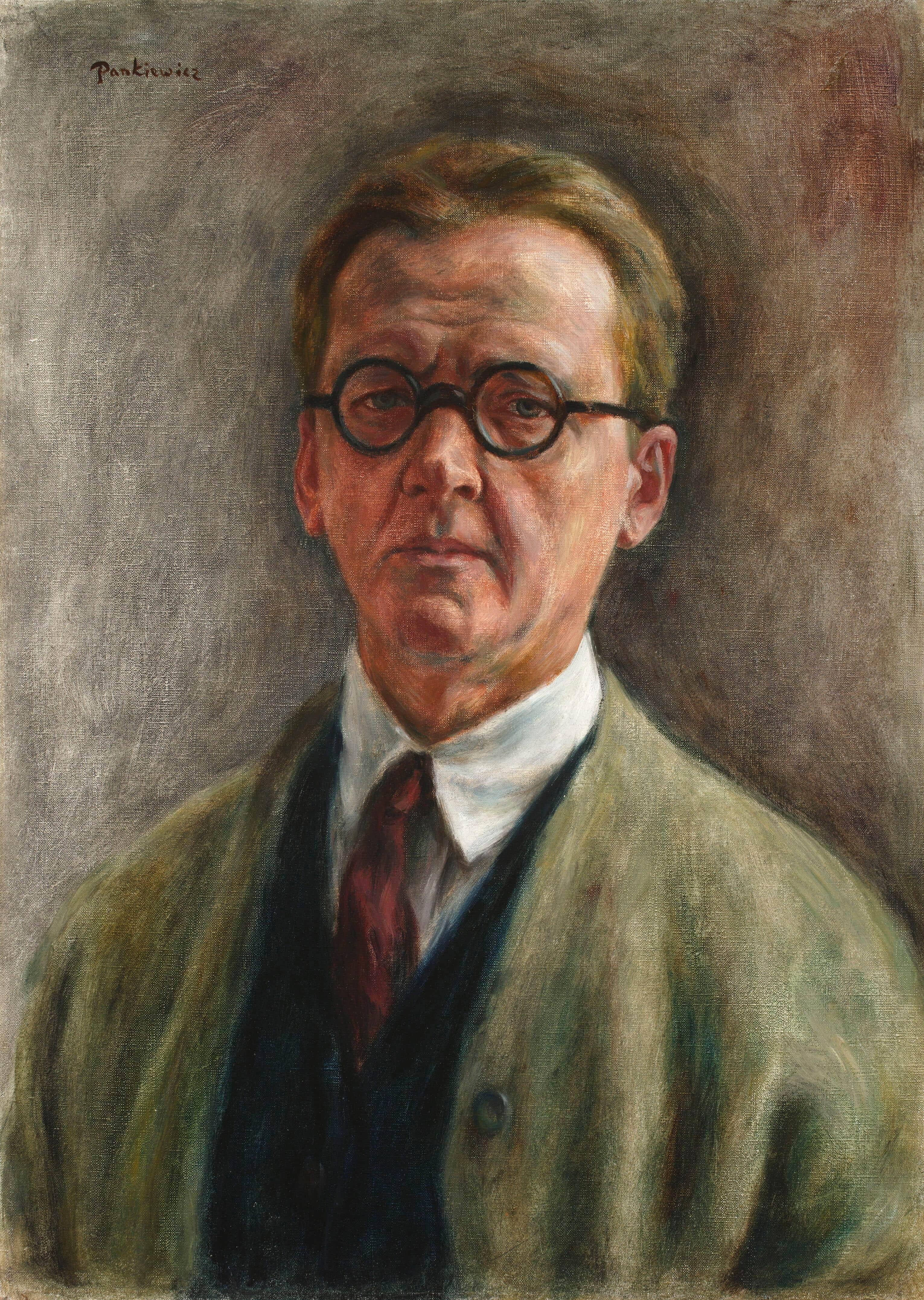 《自画像》（Self-portrait）｜约瑟夫·潘凯维奇 Józef Pankiewicz｜1924