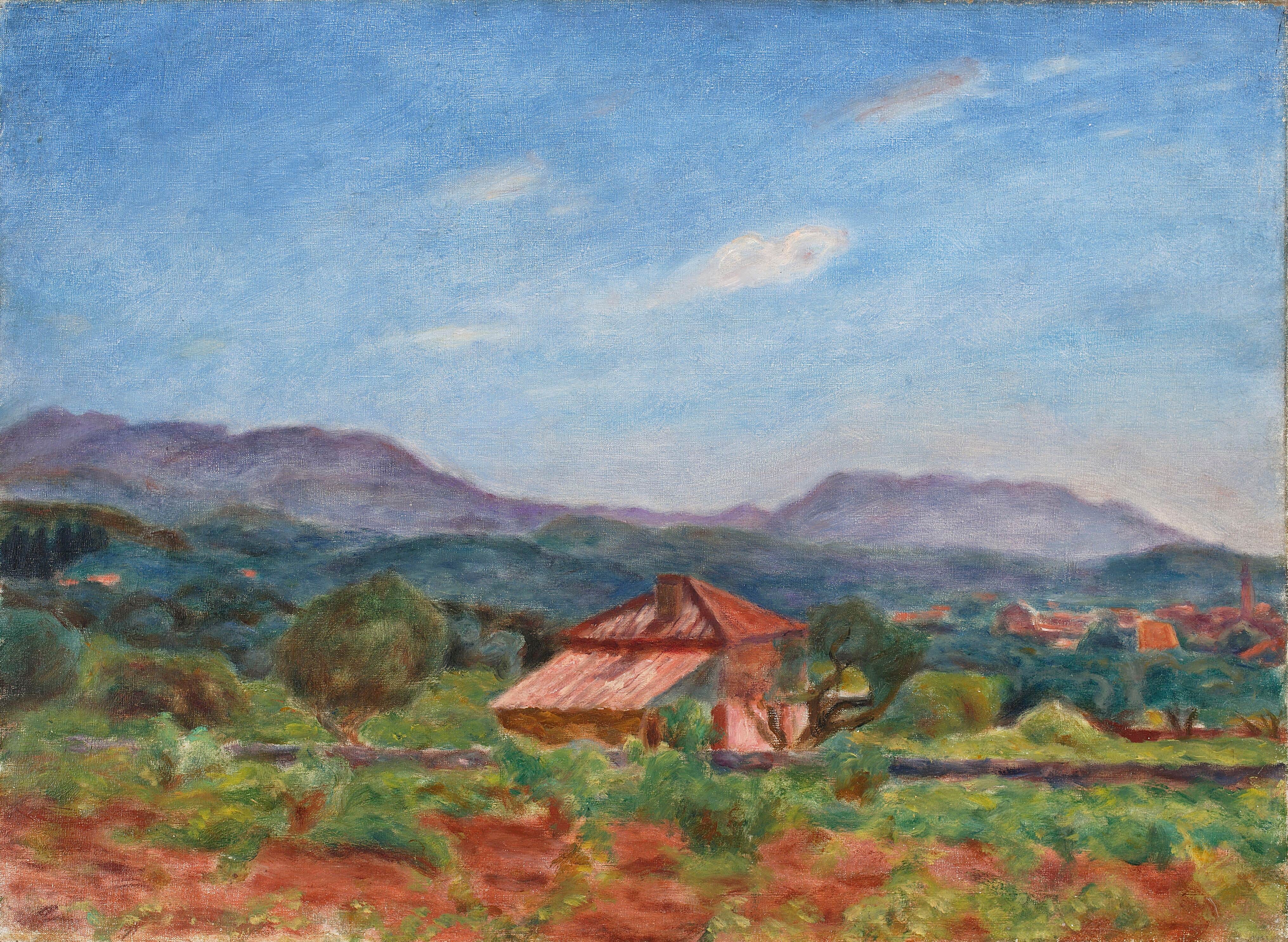 《拉西奥塔附近的粉红房子》（Pink house near La Ciotat）｜约瑟夫·潘凯维奇 Józef Pankiewicz｜1927