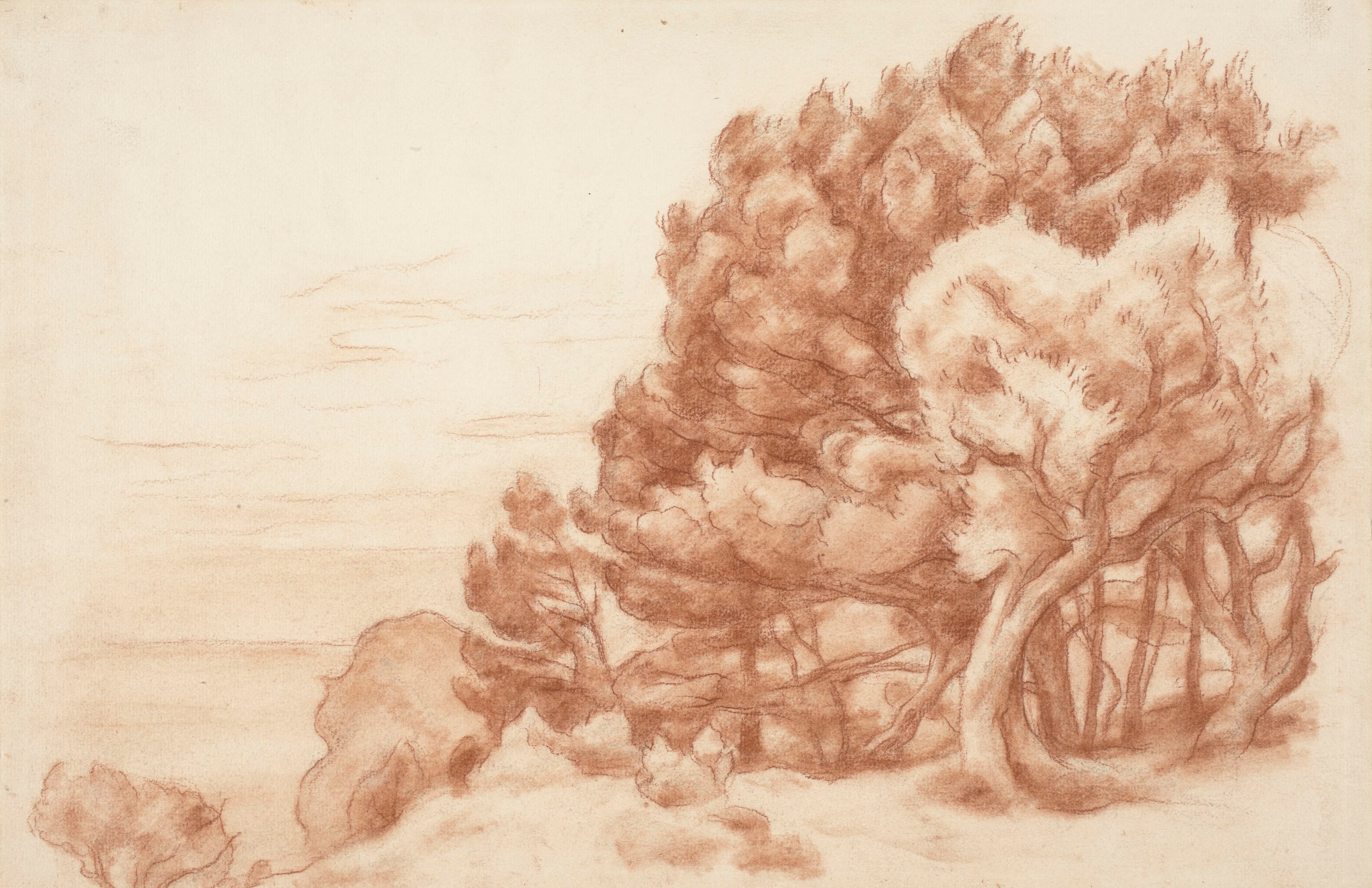《拉西奥塔的海景，绘画研究》（View of the sea in La Ciotat, study for a painting）｜约瑟夫·潘凯维奇 Józef Pankiewicz｜1927