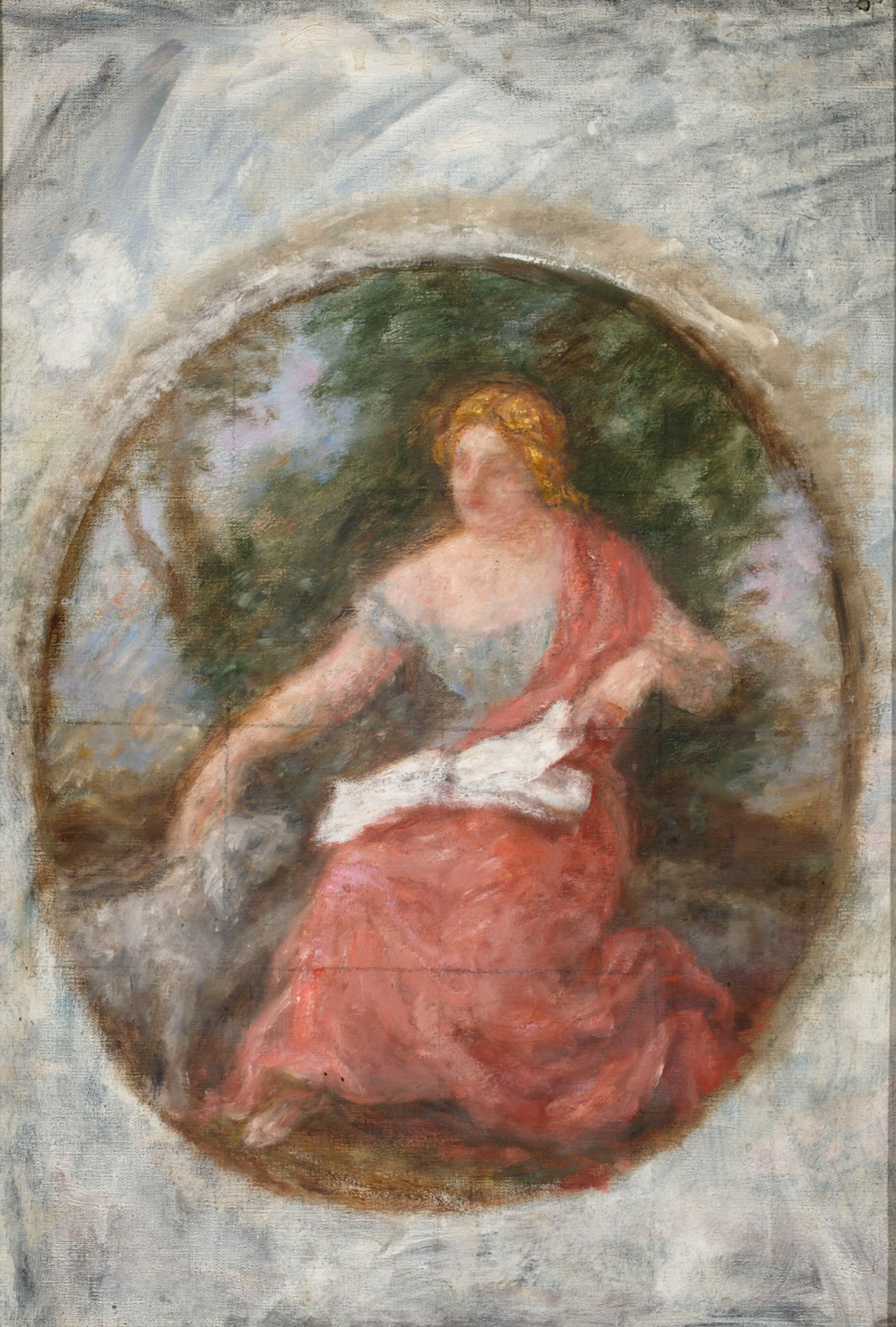 《文学或忠诚的寓言》（Allegory of literature or fidelity）｜约瑟夫·潘凯维奇 Józef Pankiewicz｜1929