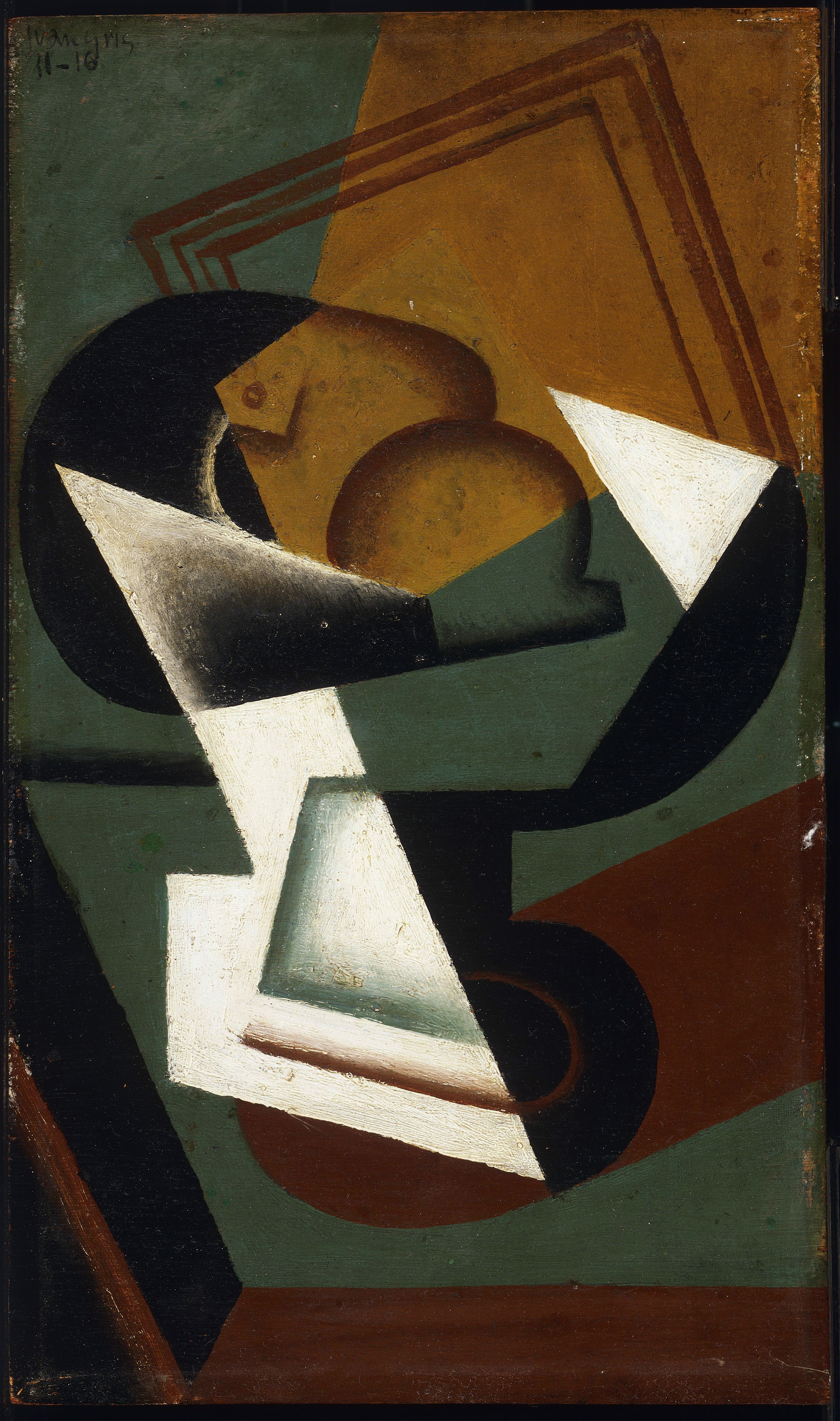 《水果盘》（dish of fruit）｜胡安·格里斯 Juan Gris｜1916