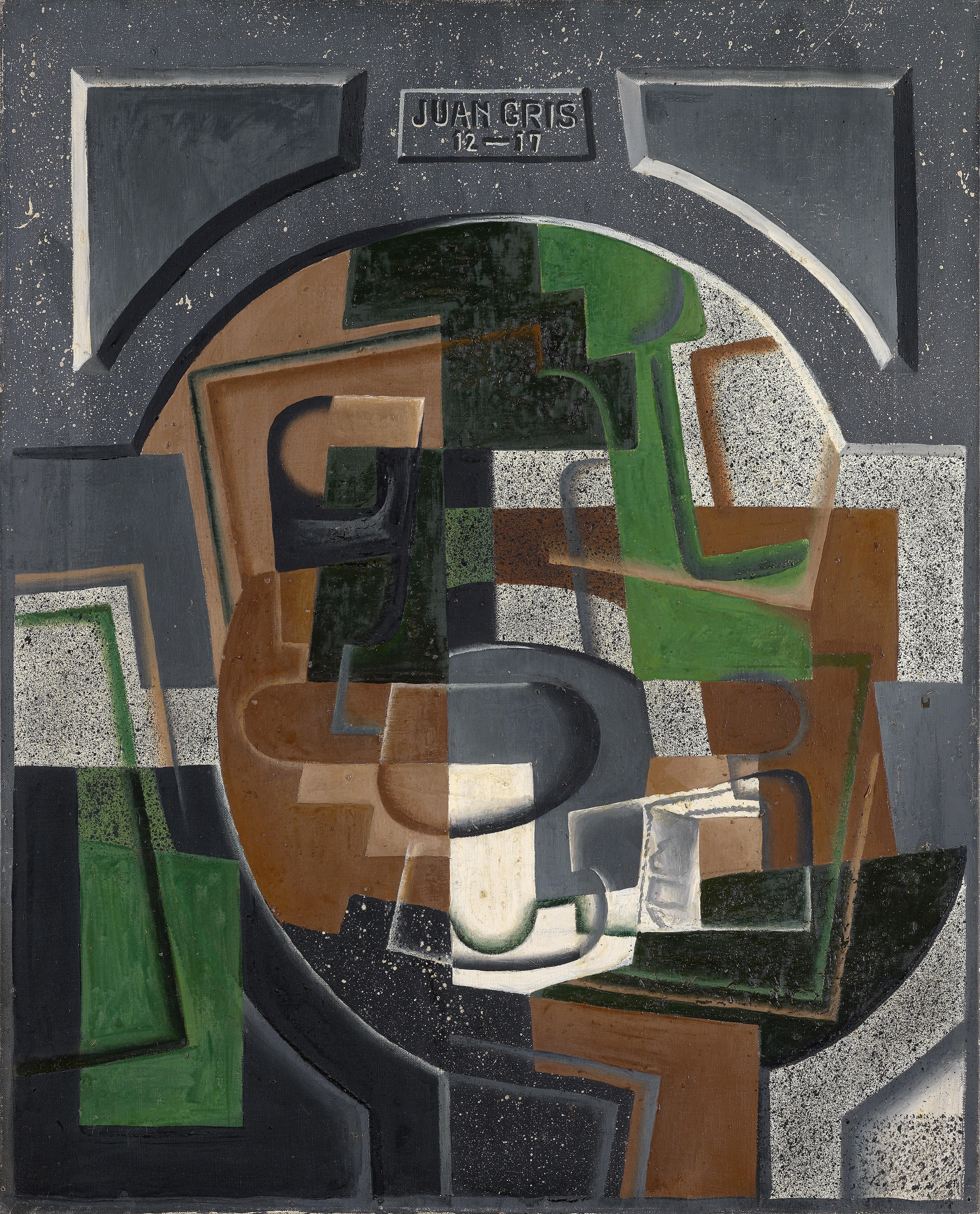 《有黑板的静物》（still life with blackboard）｜胡安·格里斯 Juan Gris｜1917