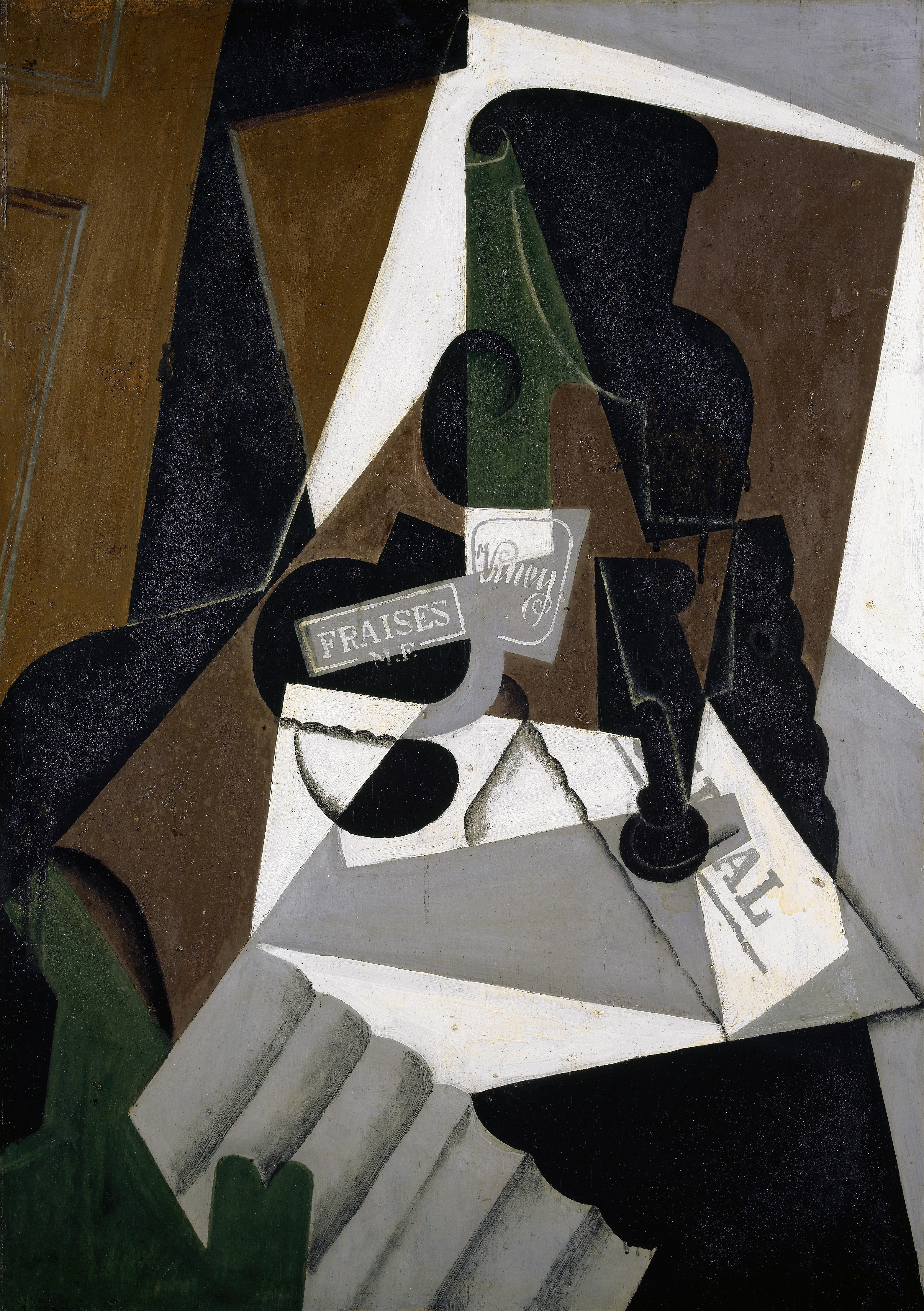 《草莓酱罐》（the pot of strawberry jam）｜胡安·格里斯 Juan Gris｜1917