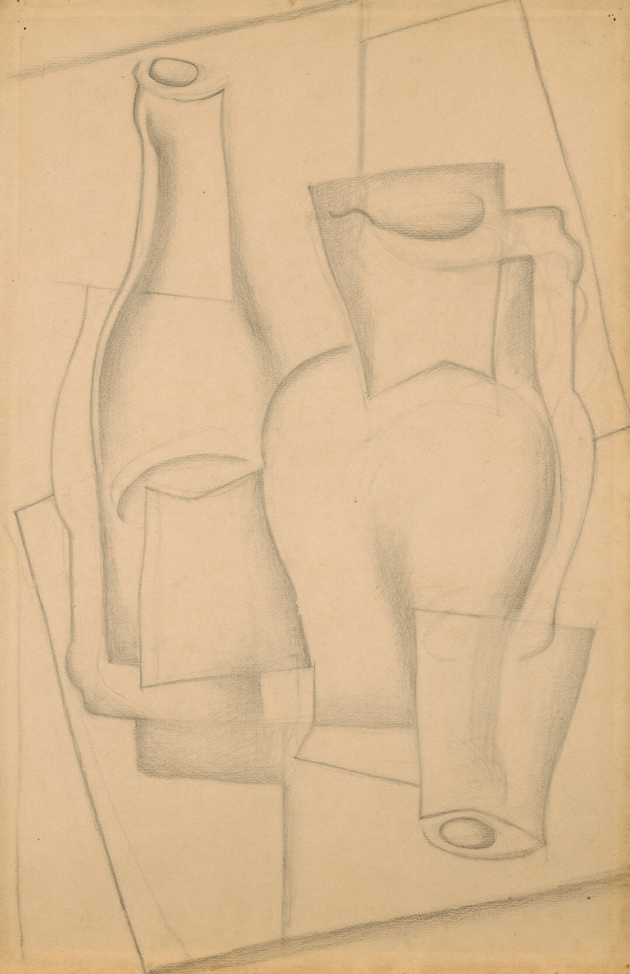《有水罐的静物》（still life with jug）｜胡安·格里斯 Juan Gris｜1920