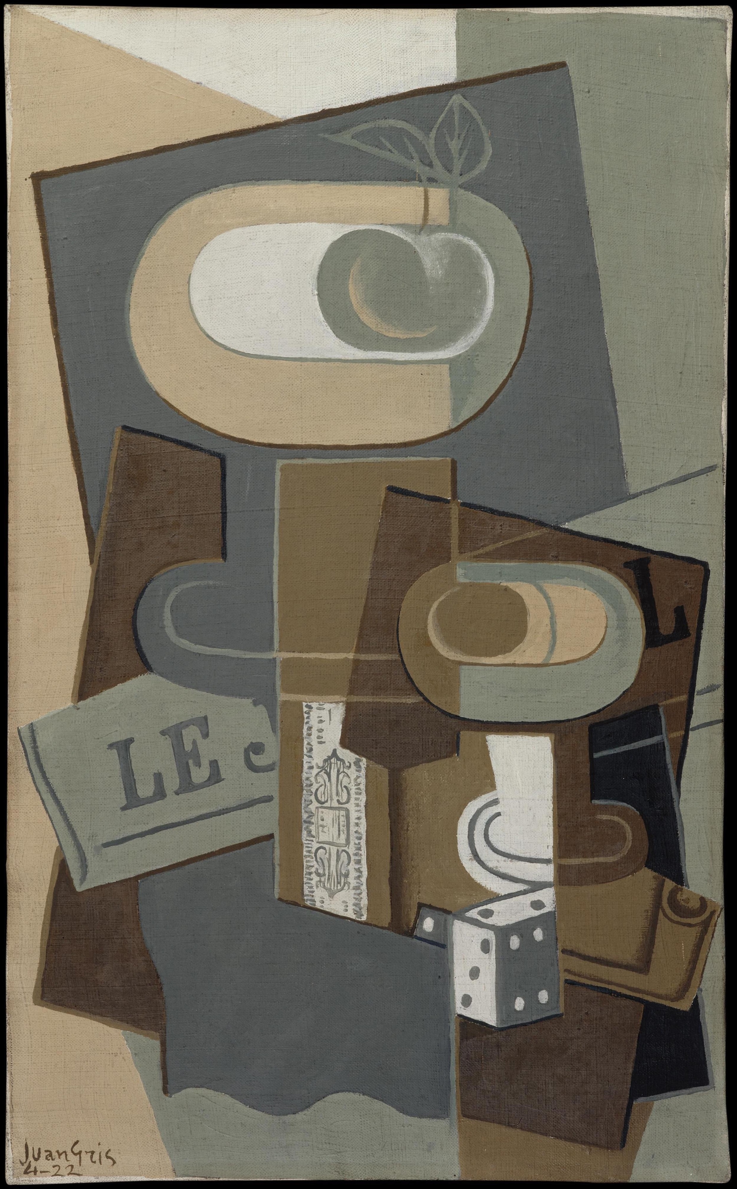 《他说》（he says）｜胡安·格里斯 Juan Gris｜1922