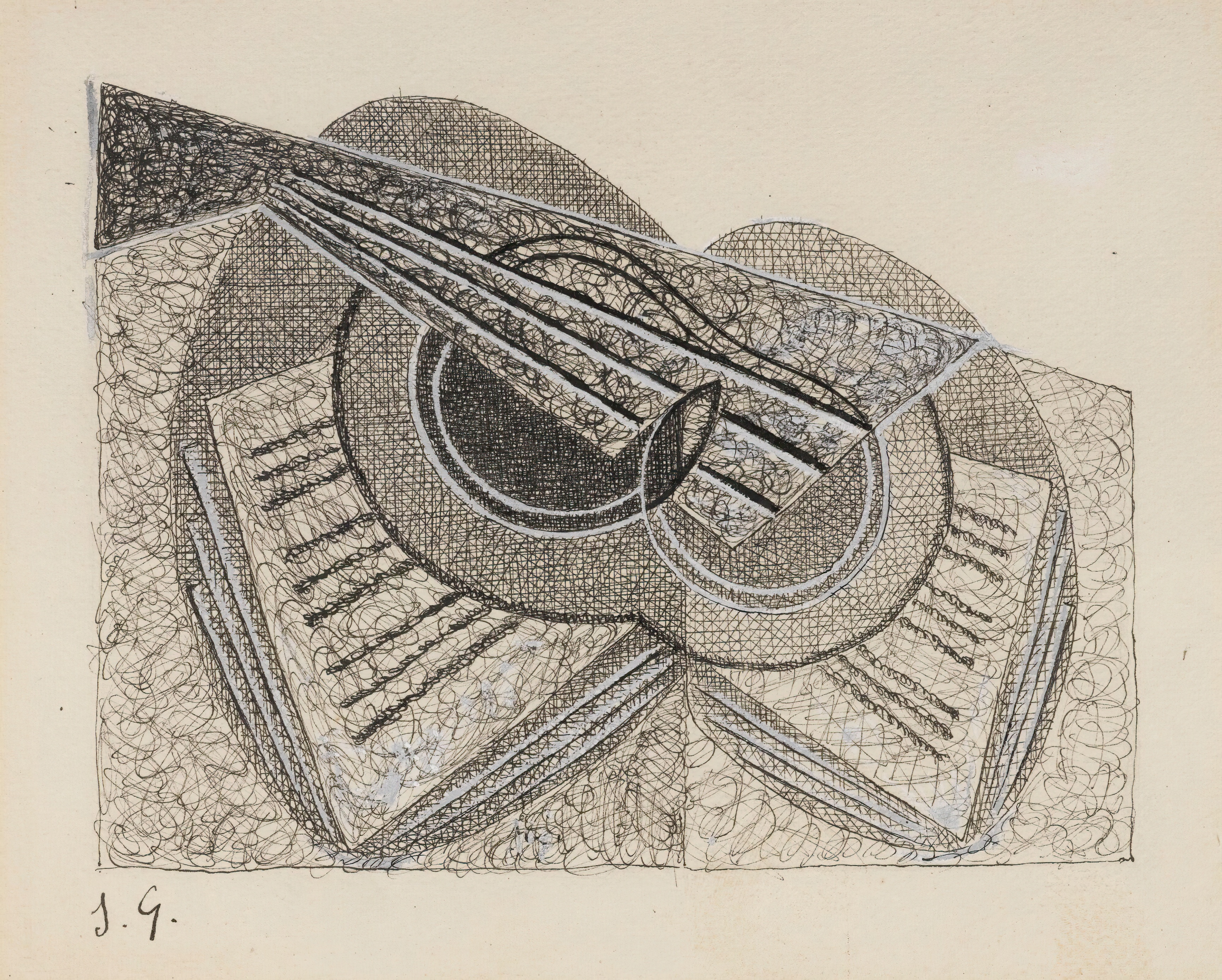 《still life with guitar and a music book》｜胡安·格里斯 Juan Gris｜1923