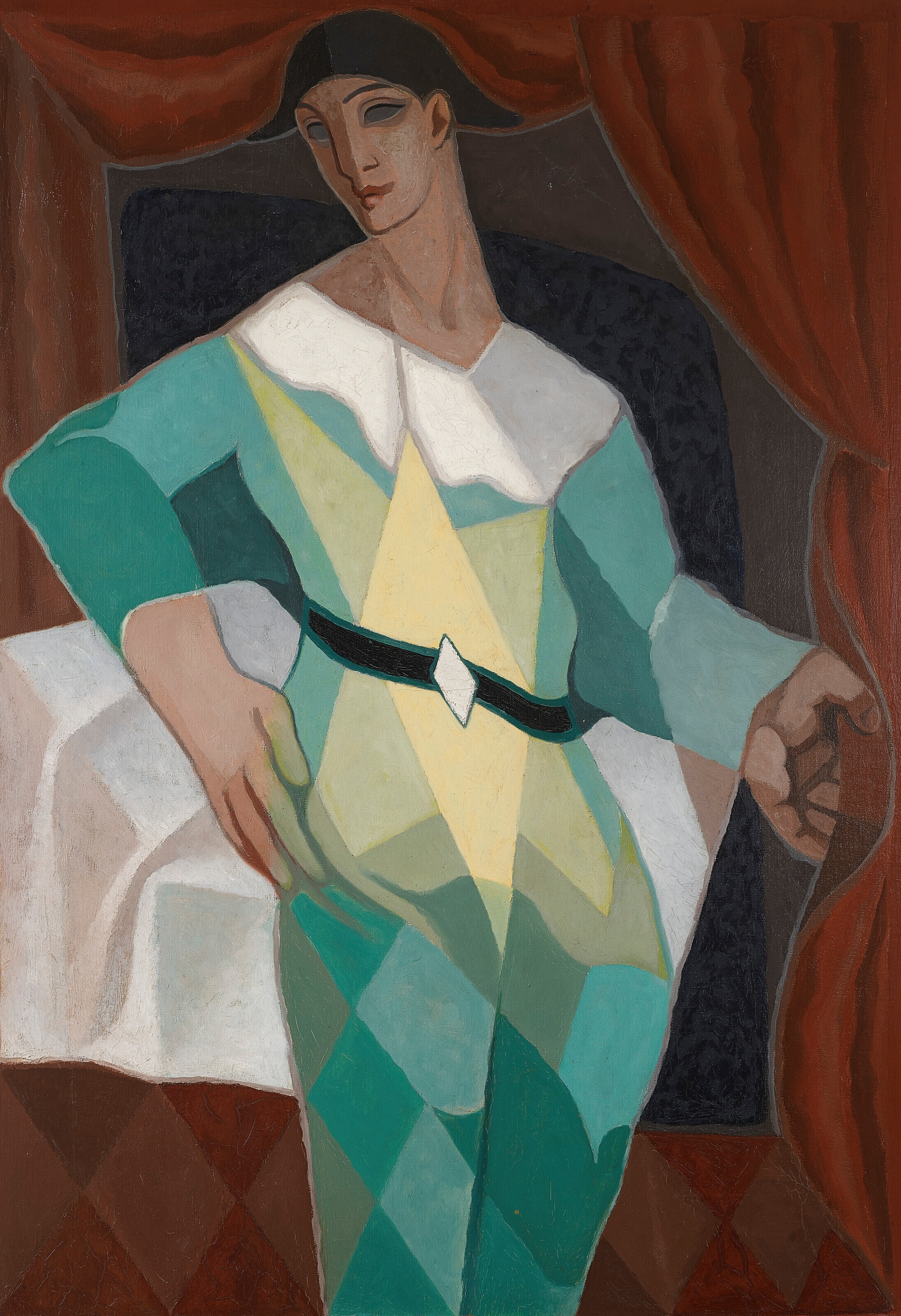《阿勒坎》（arlequin）｜胡安·格里斯 Juan Gris｜1925