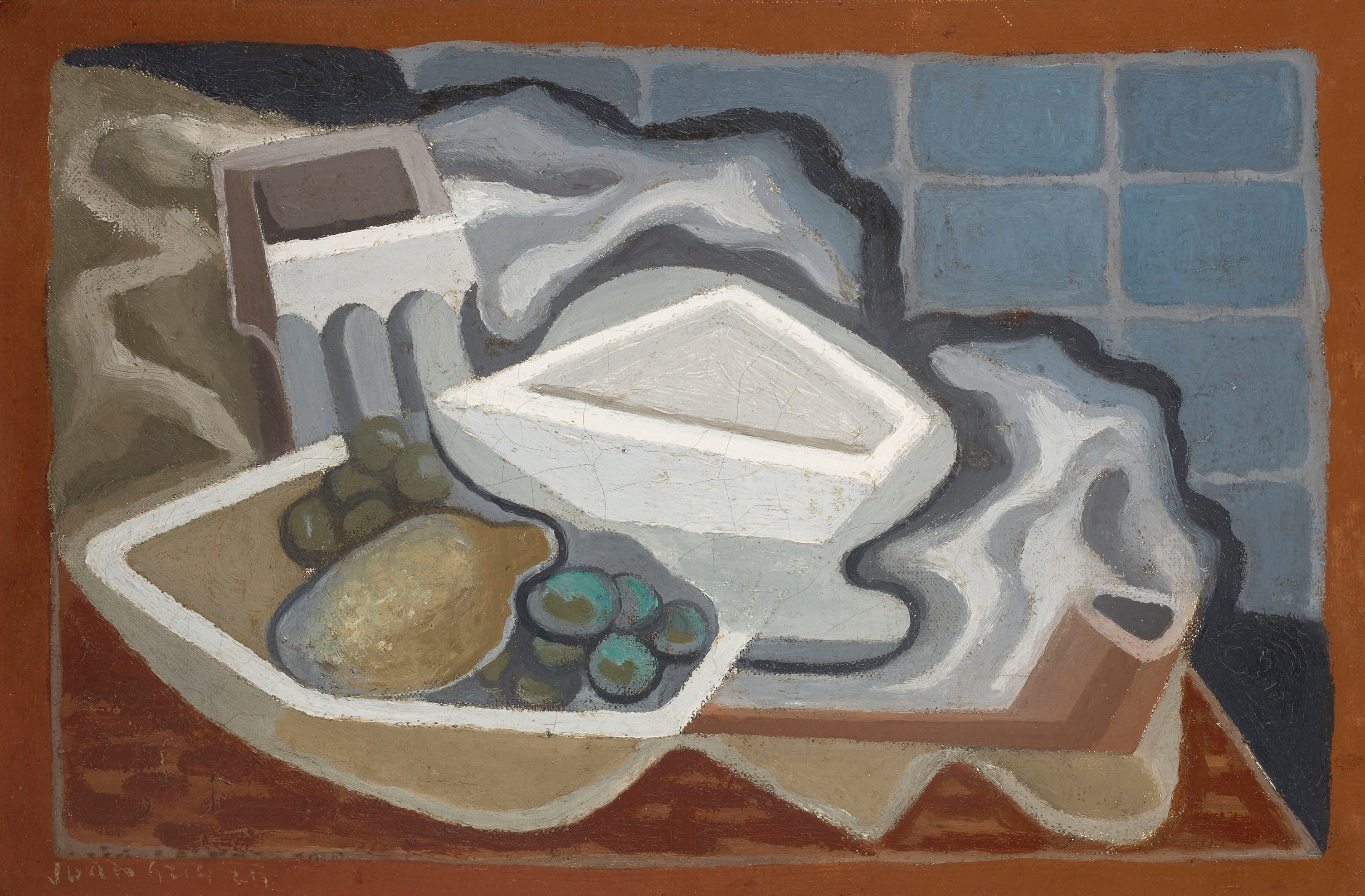 《柠檬和葡萄》（lemon and grape）｜胡安·格里斯 Juan Gris｜1925