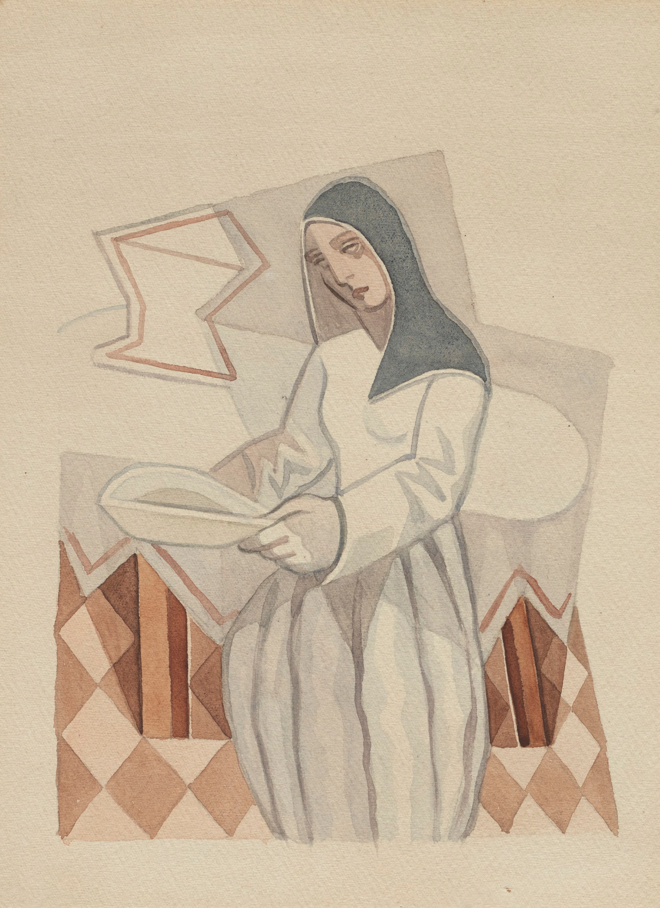 《the nun》｜胡安·格里斯 Juan Gris｜1925