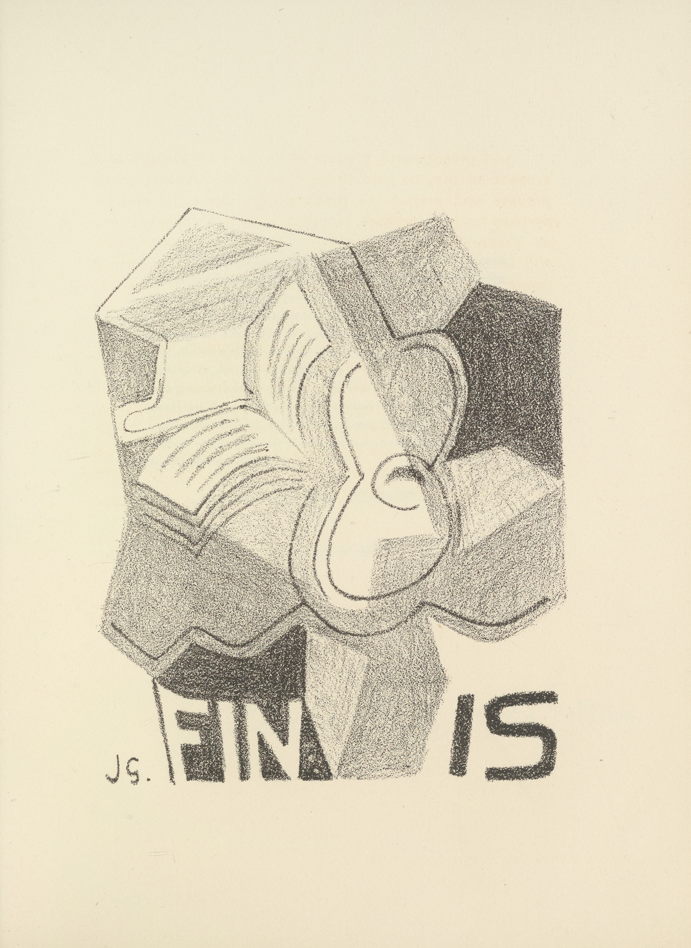 《妻子有一头牛》第4图》（A Wife Has a Cow, Plate 4）｜胡安·格里斯 Juan Gris｜1926