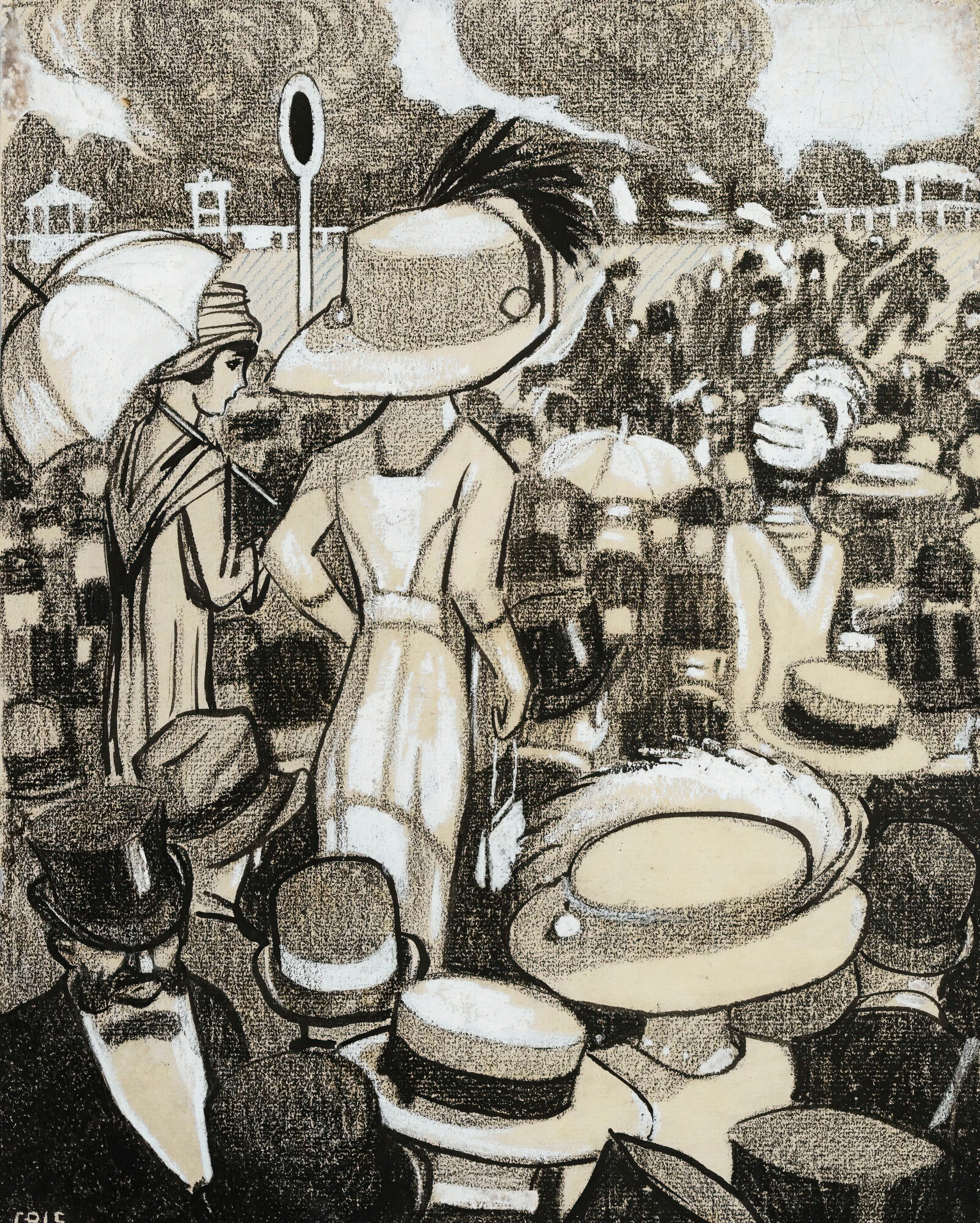 《在比赛中》（at the races）｜胡安·格里斯 Juan Gris｜不明
