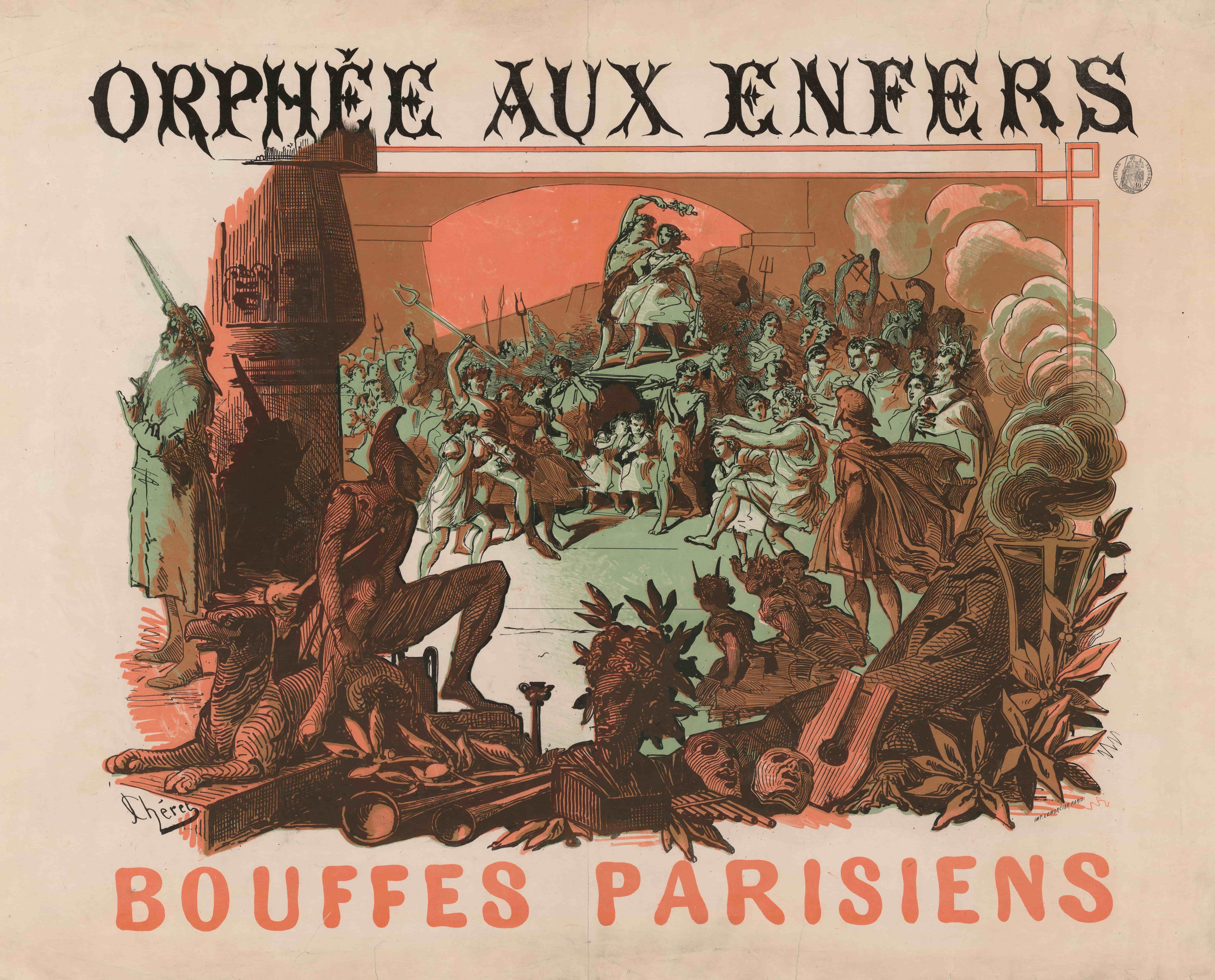 巴黎 Bouffes 的 Orphée aux enfers