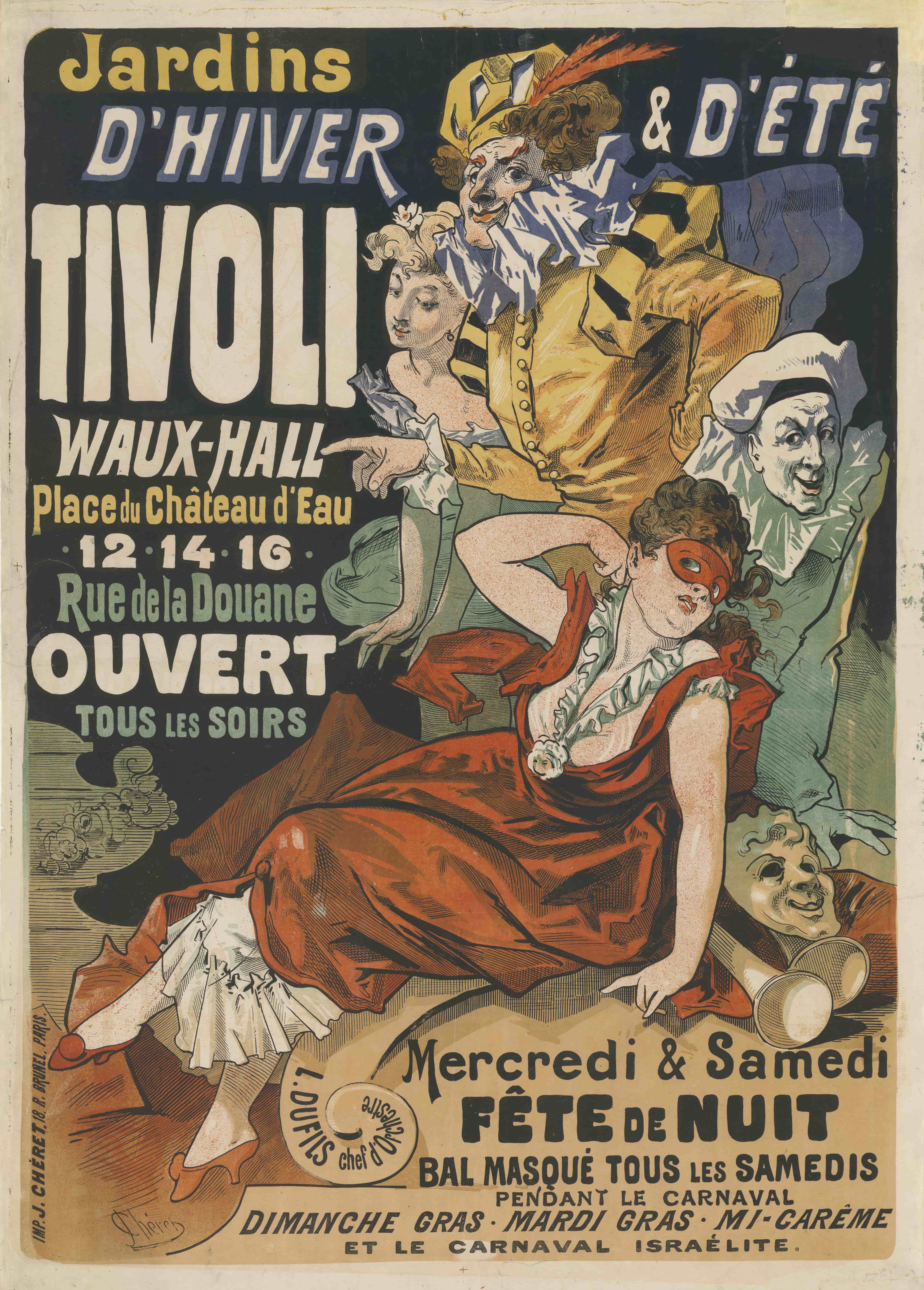 冬季和夏季花园。蒂沃利沃克斯霍尔