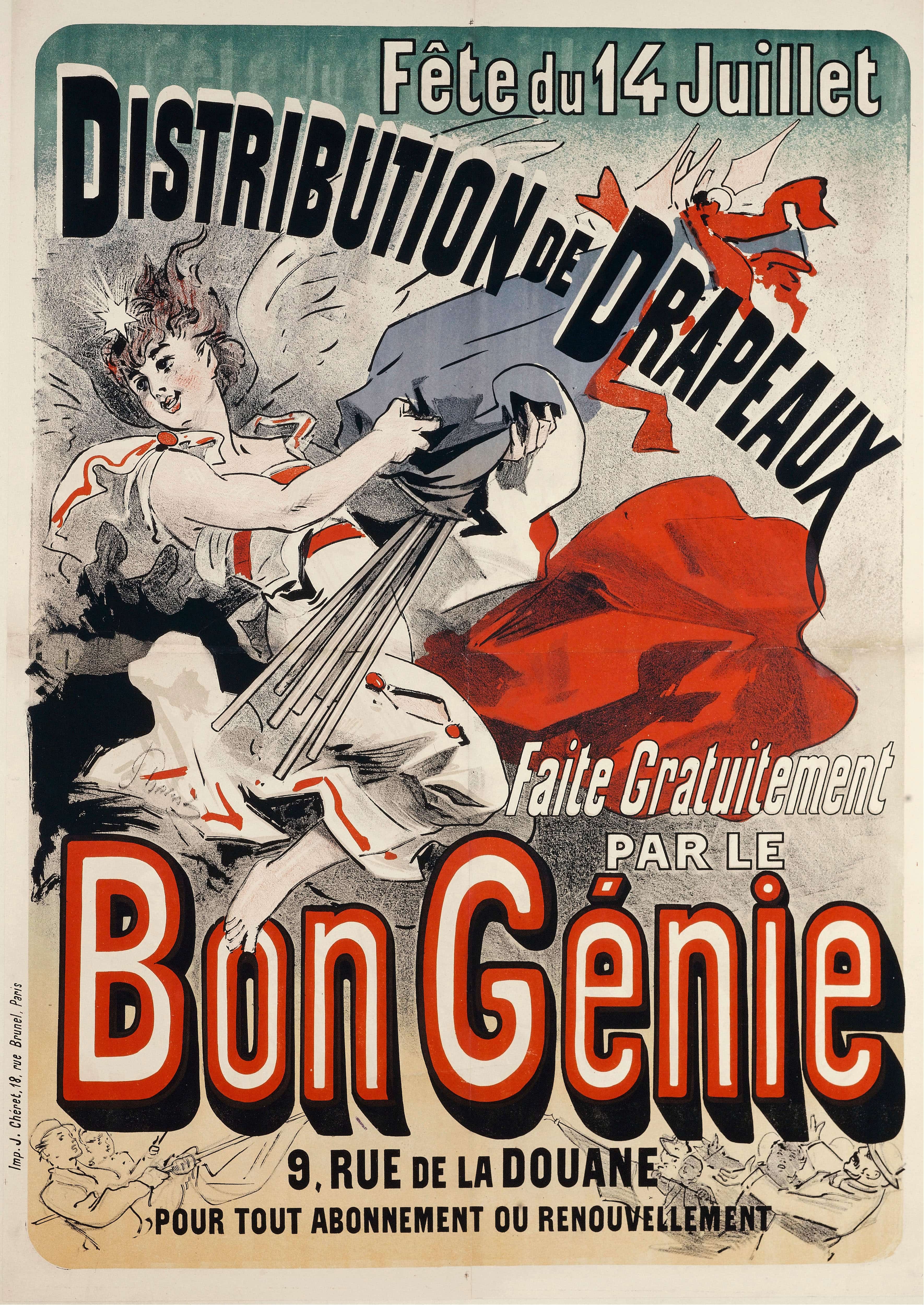 《由 Good Genius 免费制作》（Made For Free By The Good Genius）｜朱尔·谢雷 Jules Chéret｜1881