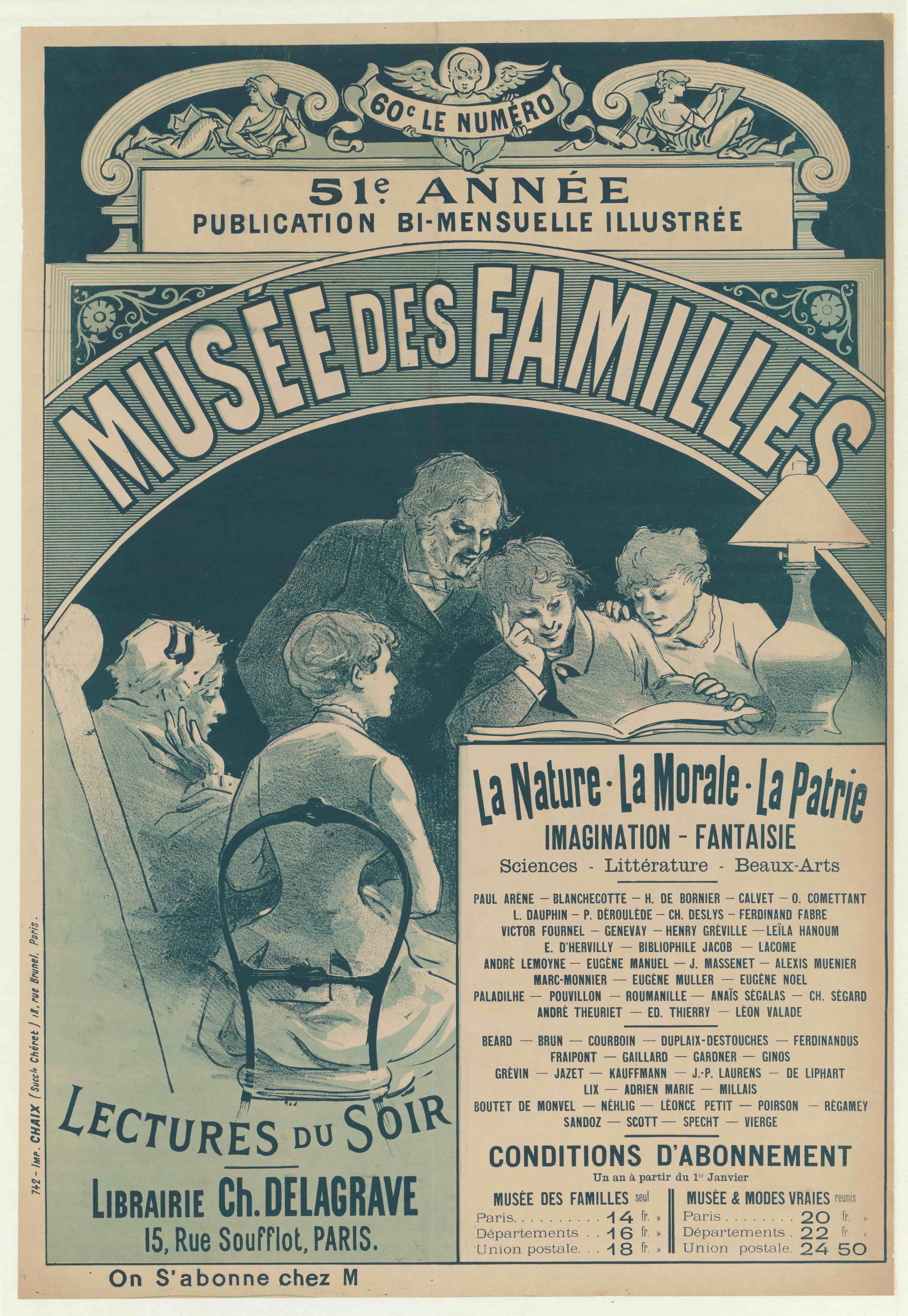 《家庭博物馆》（Museum of Families）｜朱尔·谢雷 Jules Chéret｜1883
