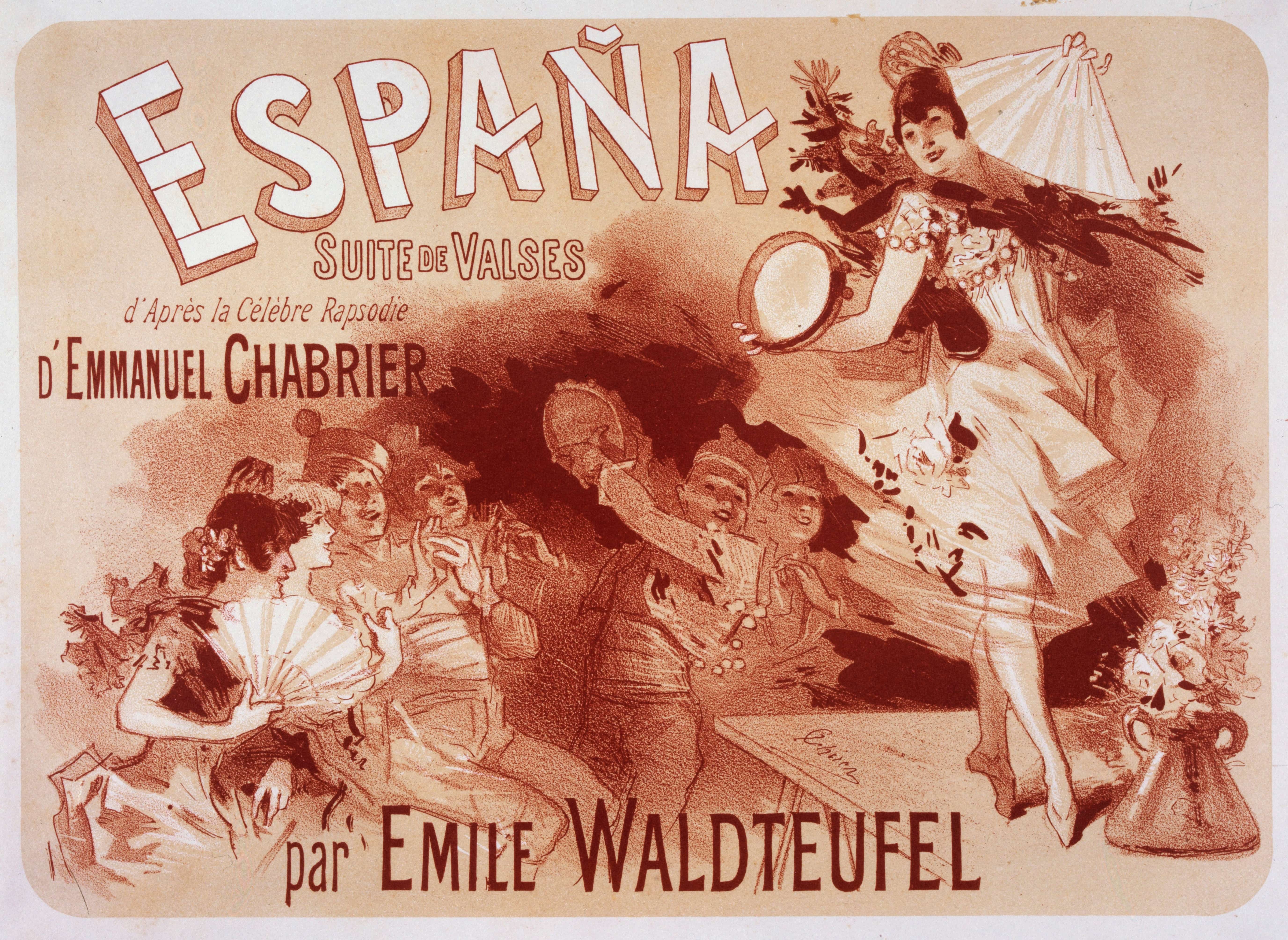 《西班牙华尔兹组曲》（Espana Suite of Waltzes）｜朱尔·谢雷 Jules Chéret｜1885