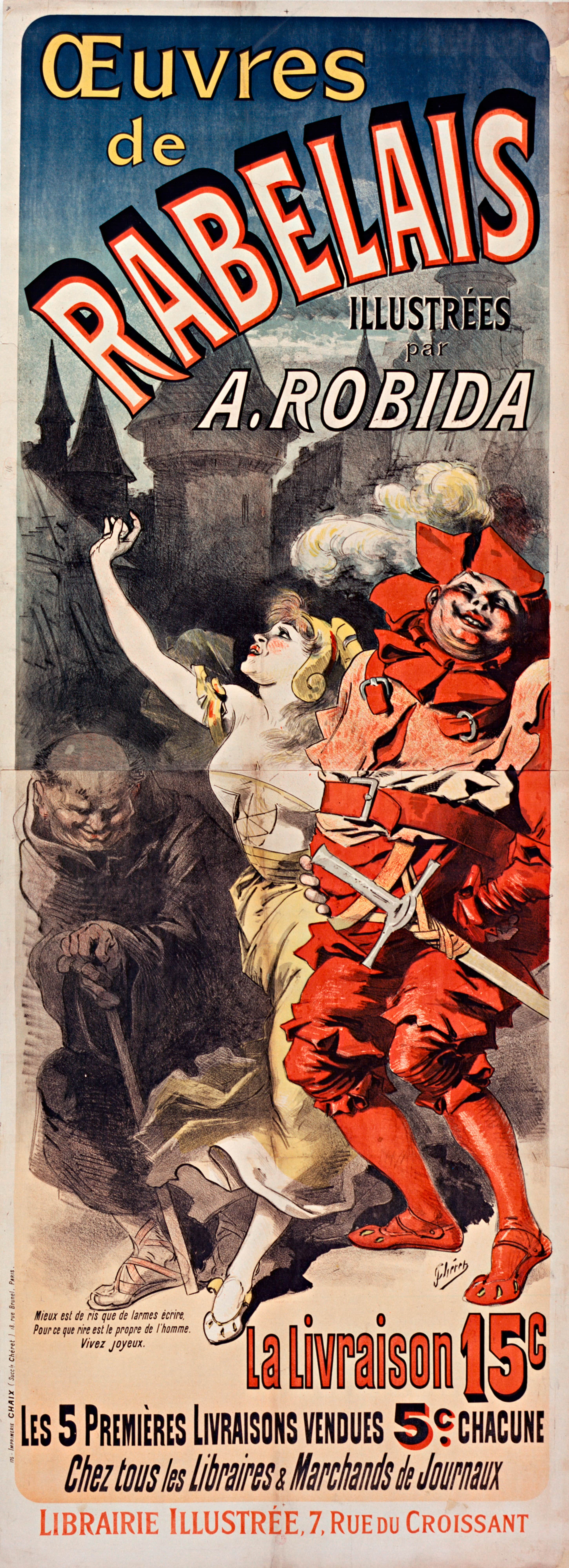 《拉伯雷的作品》（Works By Rabelais）｜朱尔·谢雷 Jules Chéret｜1885