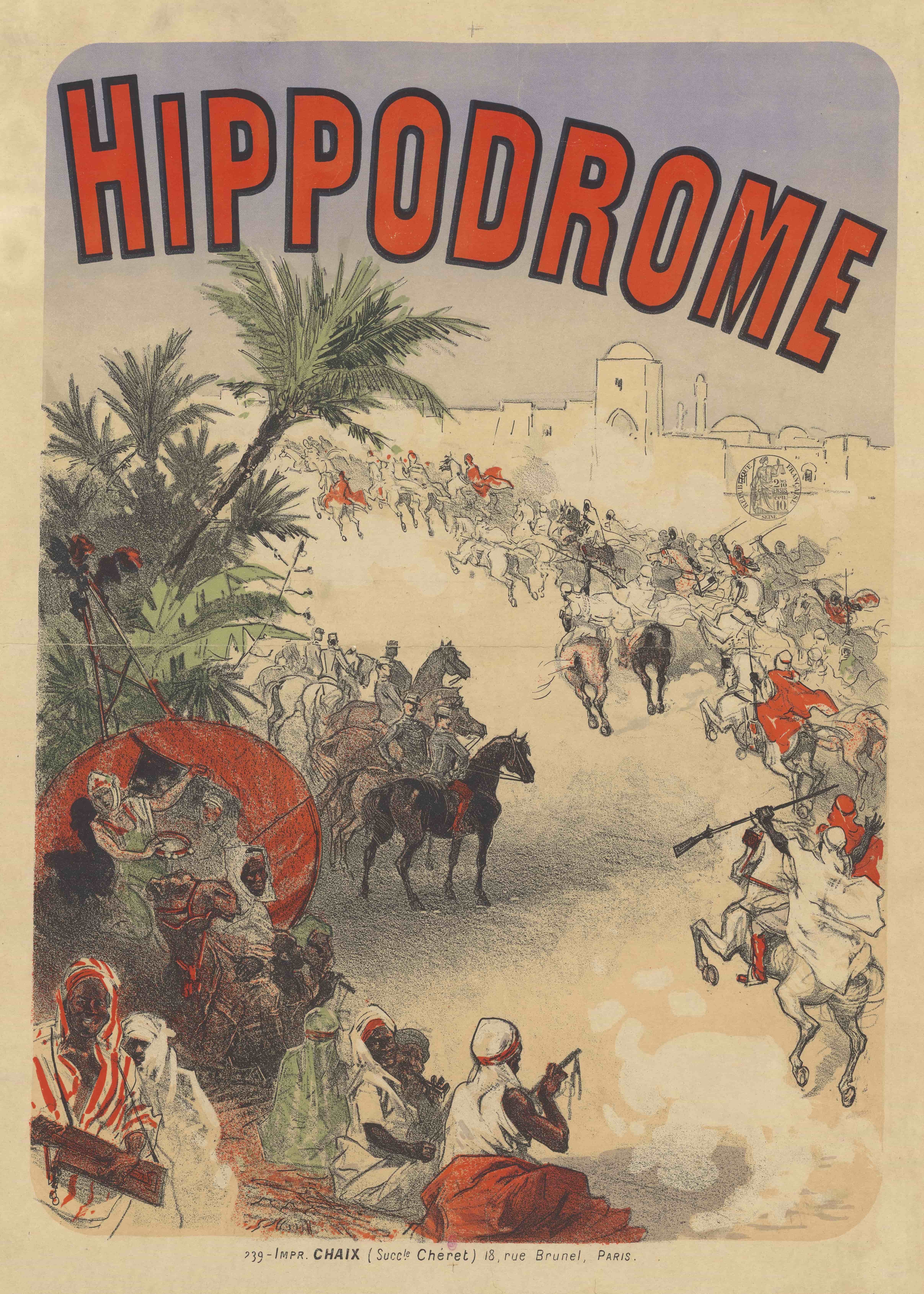 《竞技场》（Hippodrome）｜朱尔·谢雷 Jules Chéret｜1887