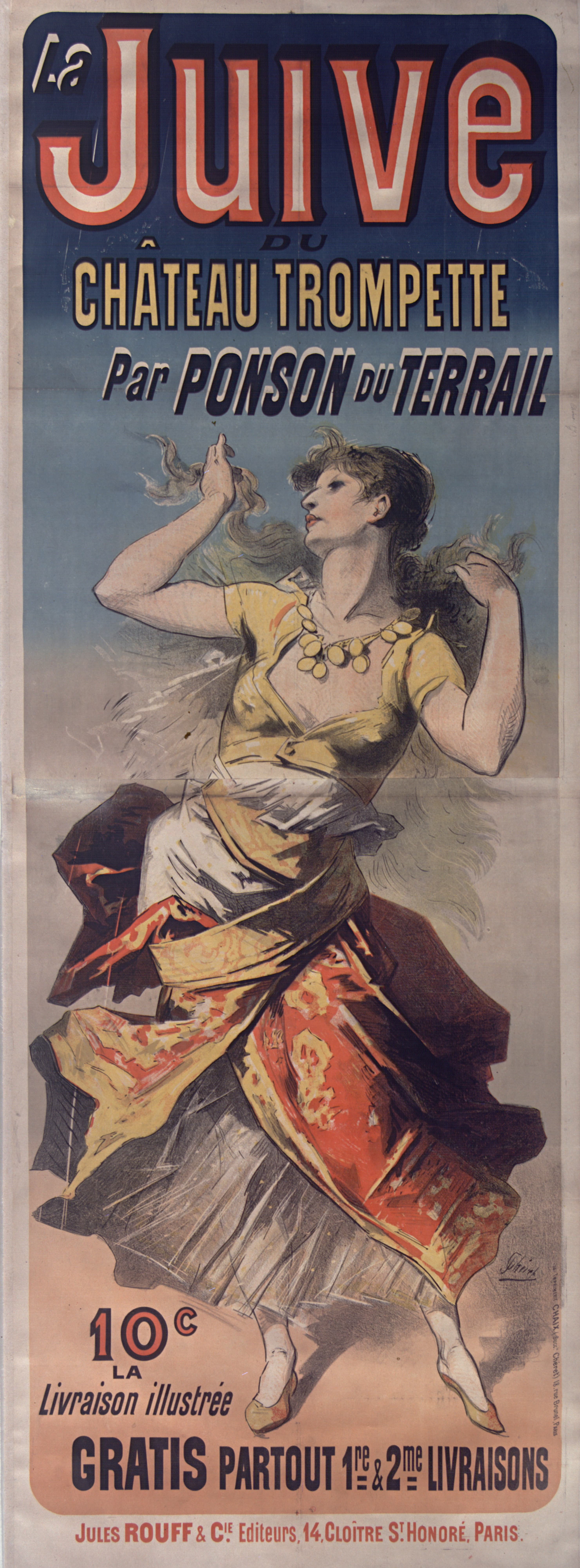 《特罗姆佩特城堡的犹太女》（The Jewess of Château Trompette）｜朱尔·谢雷 Jules Chéret｜1887
