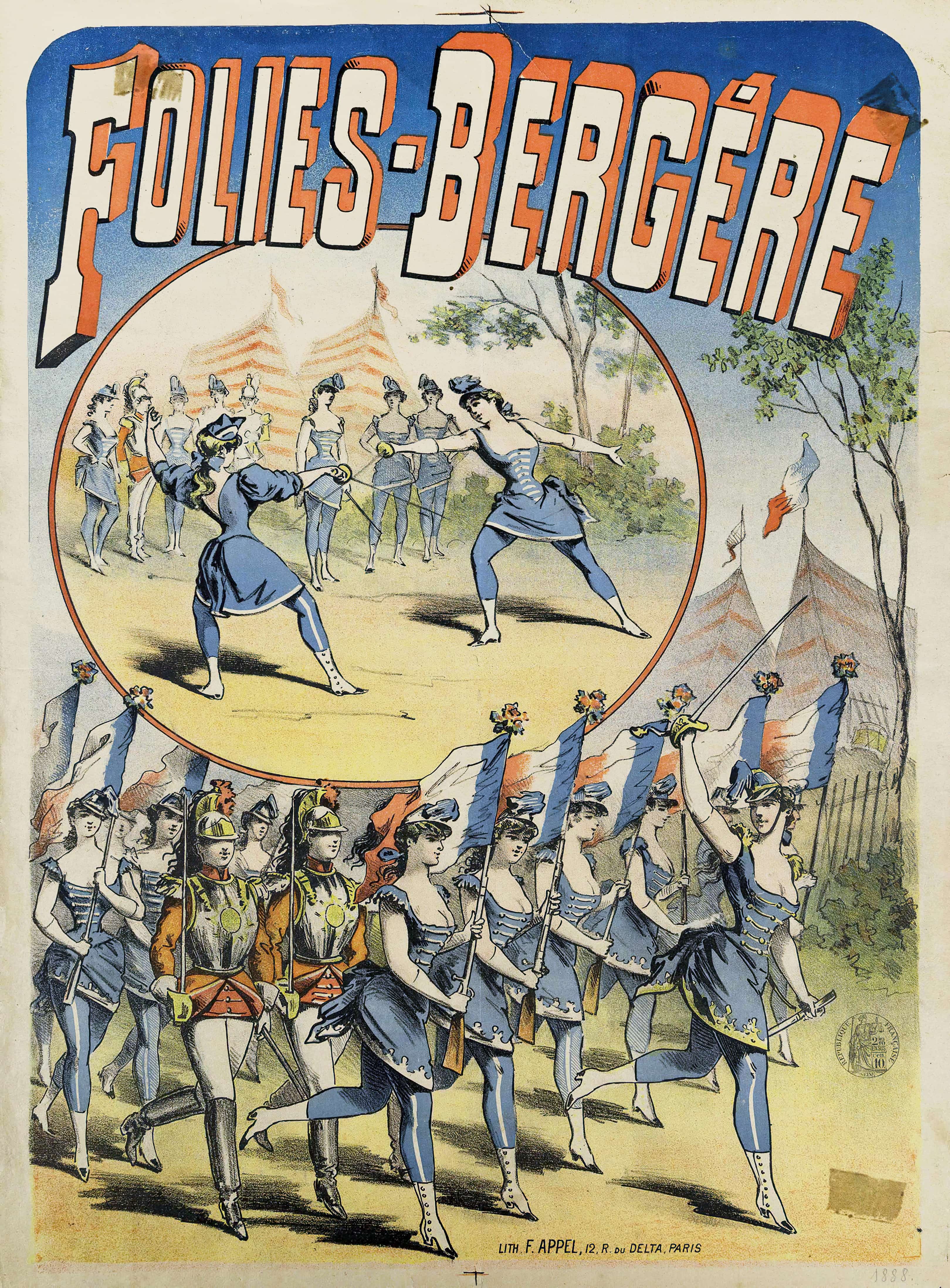 《游乐厅》（Folies-Bergère）｜朱尔·谢雷 Jules Chéret｜1888