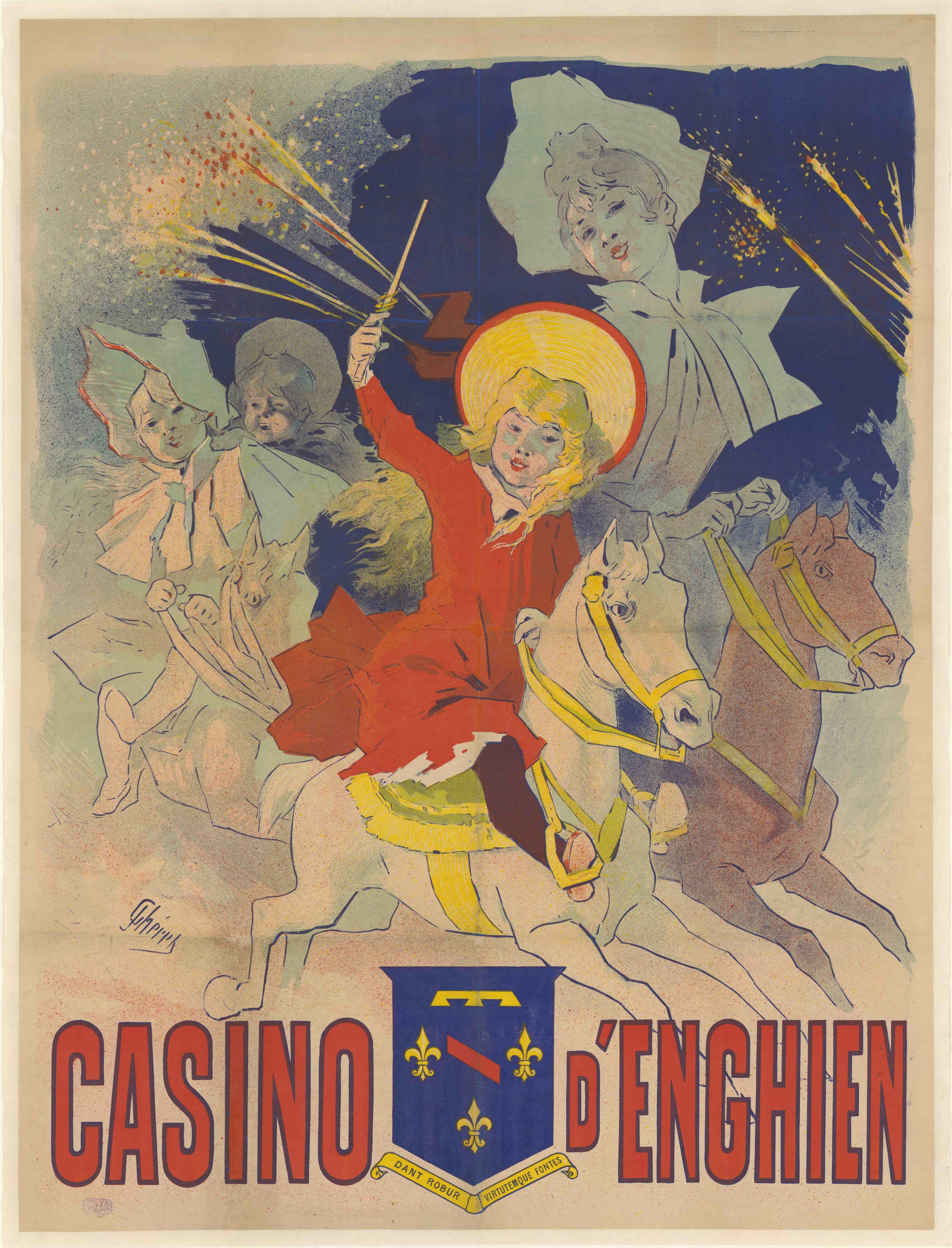 《昂吉安赌场》（Enghien Casino）｜朱尔·谢雷 Jules Chéret｜1890