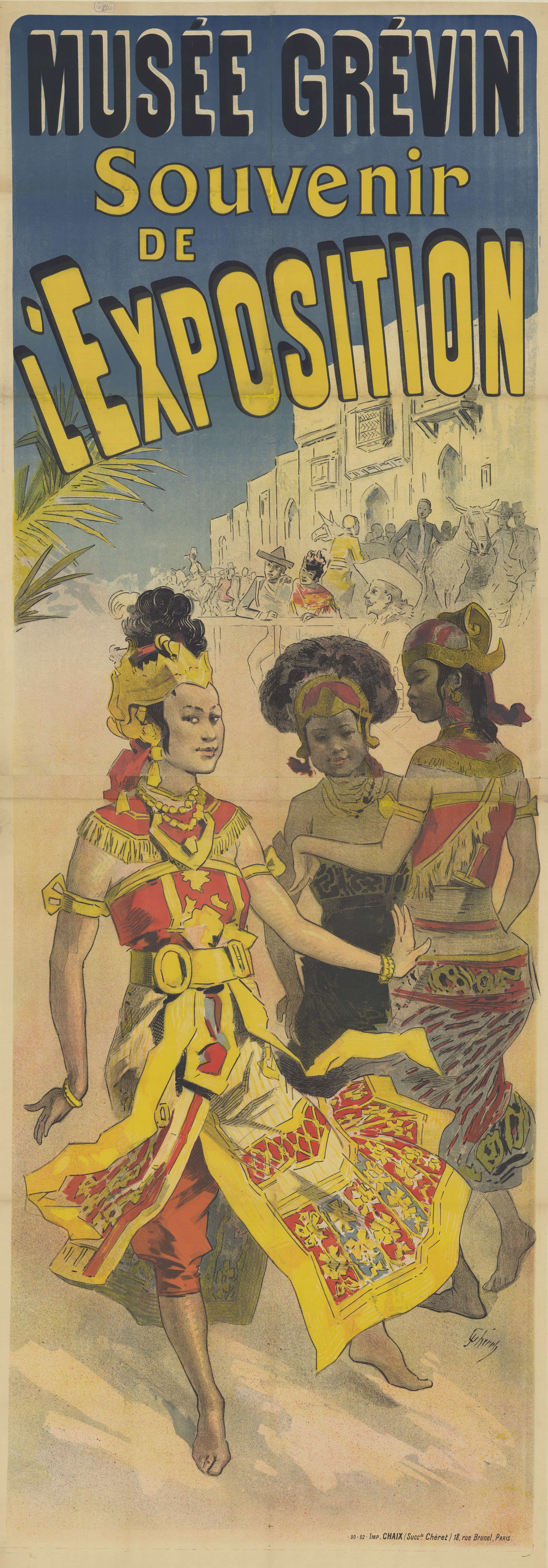 《格雷万博物馆。展览纪念品。 1889年》（Grévin Museum. Souvenir of the Exhibition. 1889）｜朱尔·谢雷 Jules Chéret｜1890