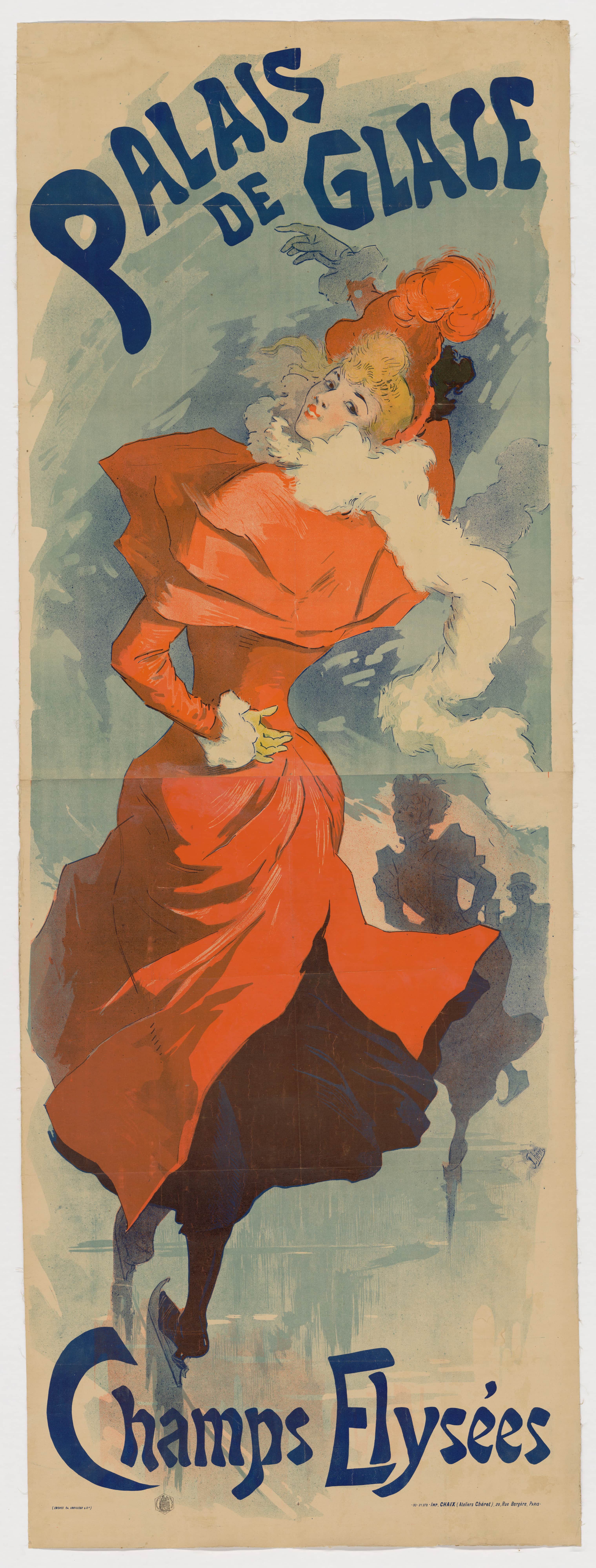 《香榭丽舍大街冰宫》（Ice Palace Champs-Élysées）｜朱尔·谢雷 Jules Chéret｜1890s