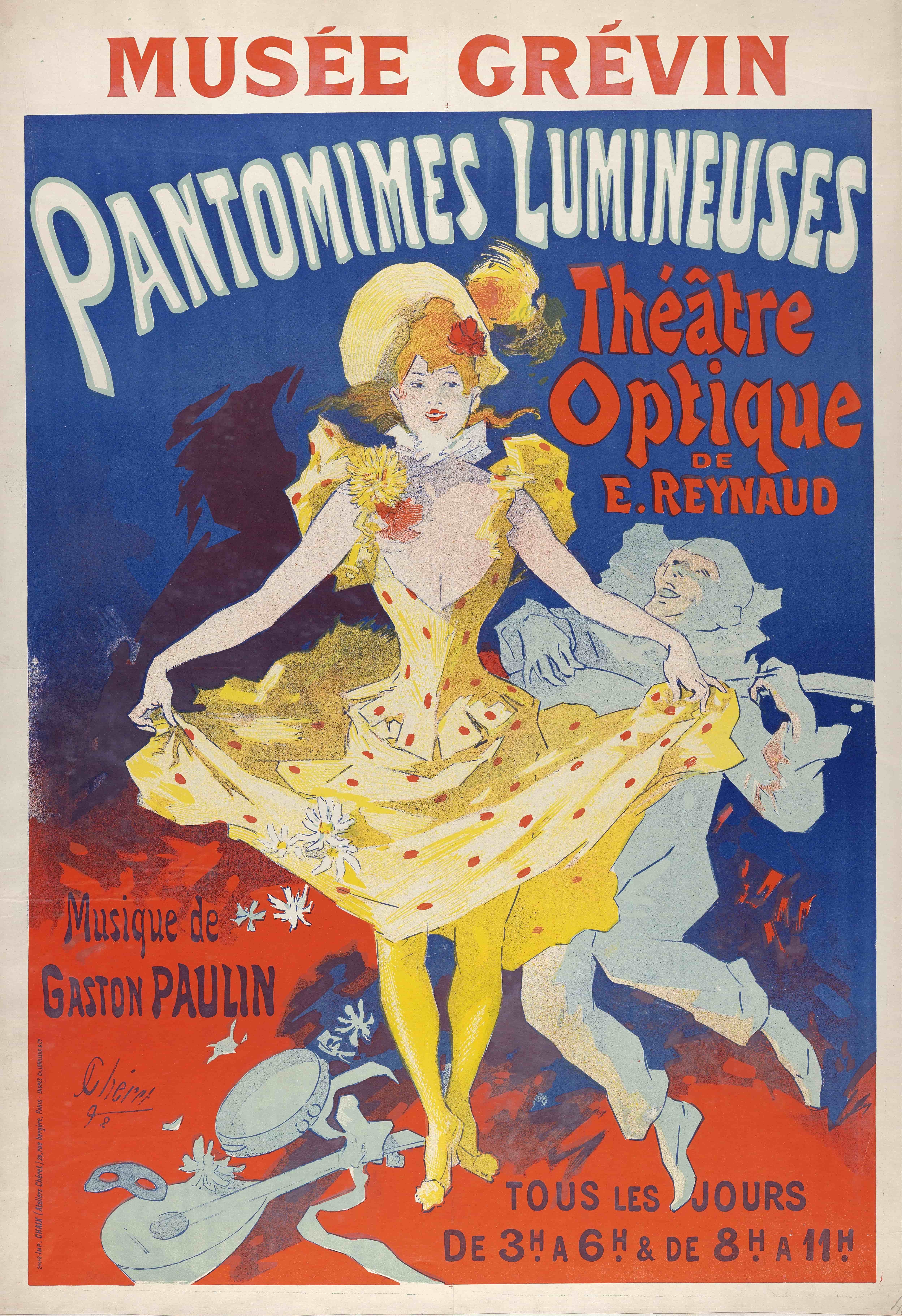 《发光哑剧》（Luminous pantomimes）｜朱尔·谢雷 Jules Chéret｜1892