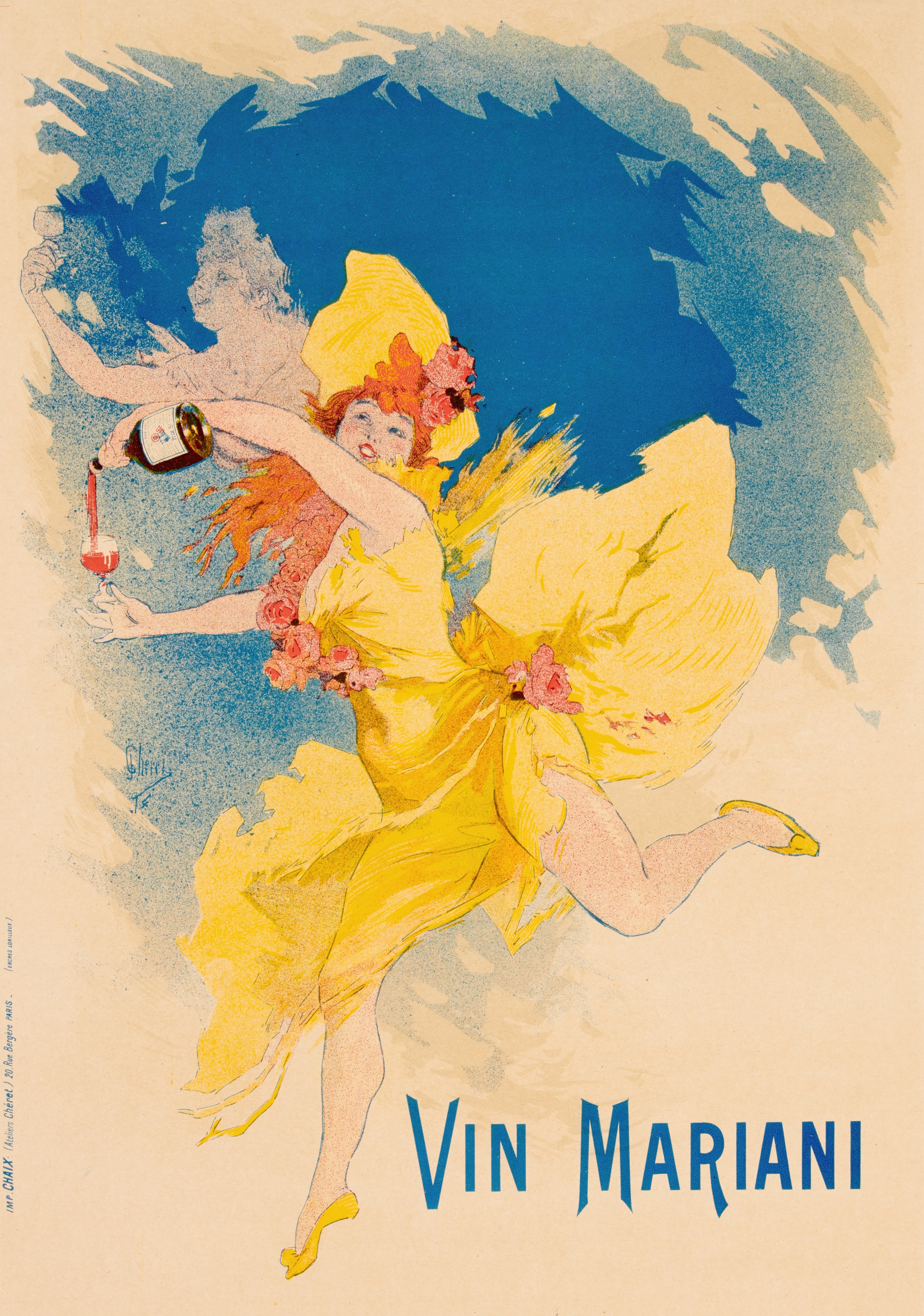 《马里亚尼来了》（Mariani is coming）｜朱尔·谢雷 Jules Chéret｜1894–5