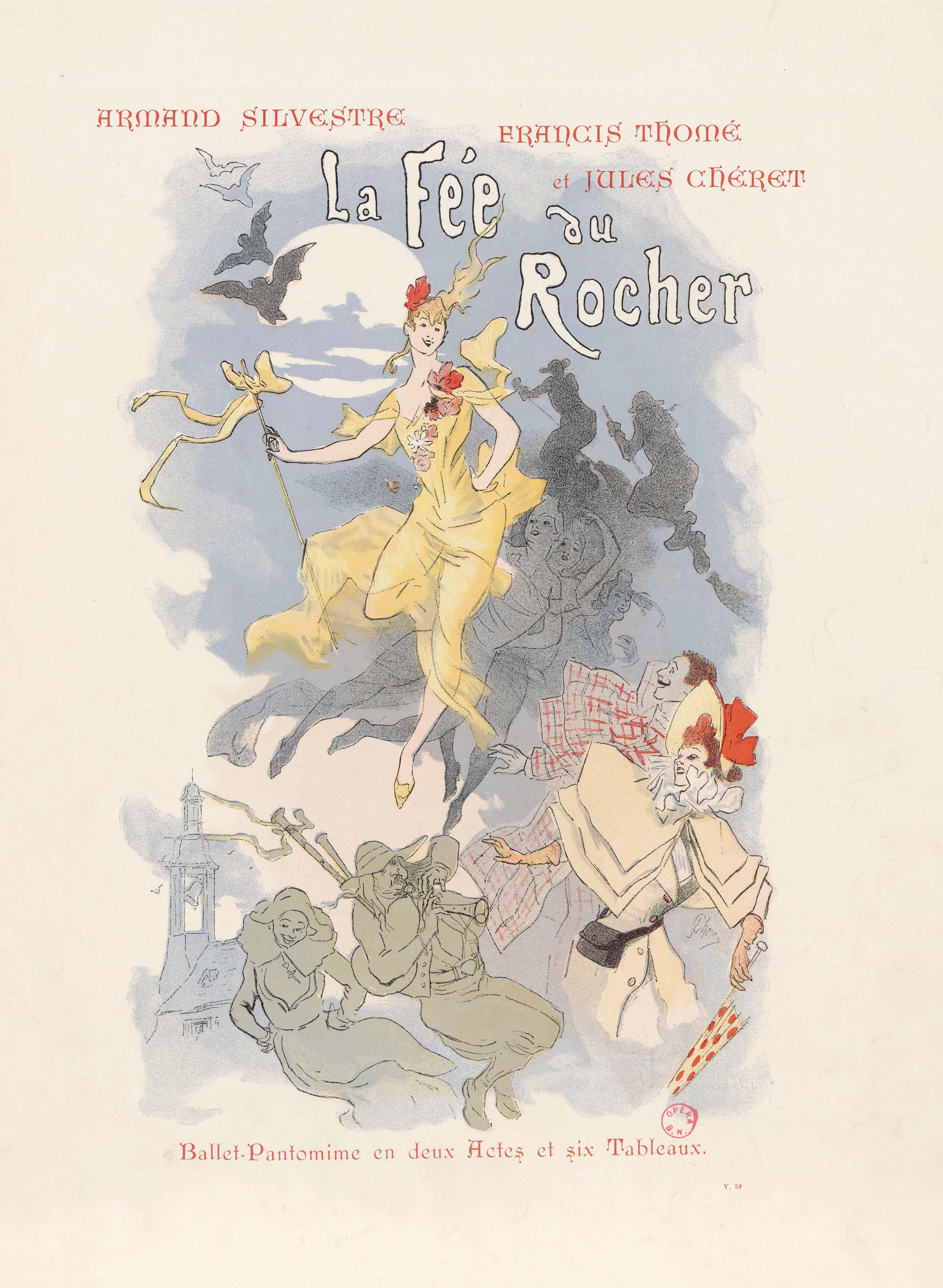 《摇滚仙子 PL.1》（The Rock Fairy Pl.1）｜朱尔·谢雷 Jules Chéret｜1894