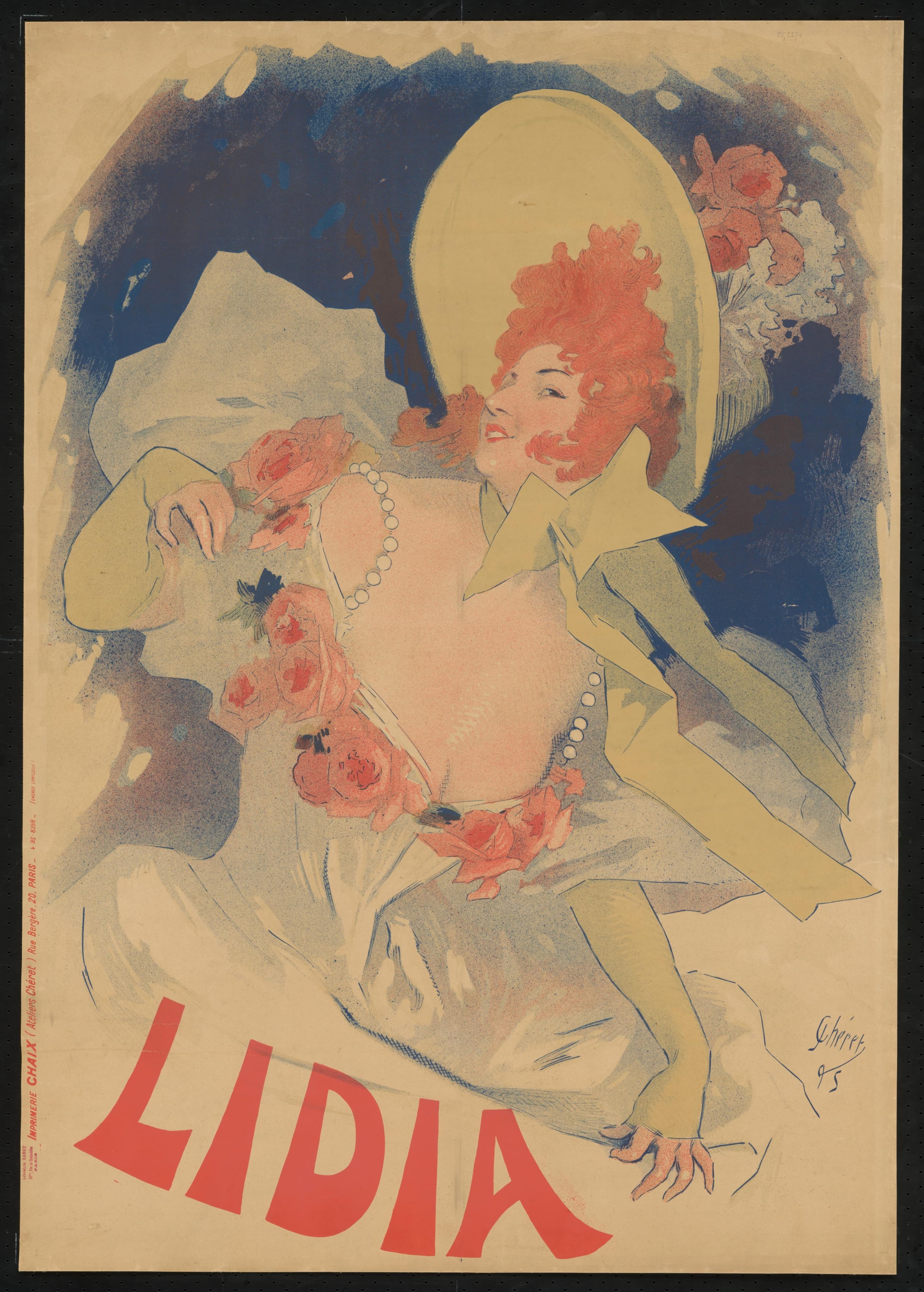 《莉迪亚》（Lidia）｜朱尔·谢雷 Jules Chéret｜1895