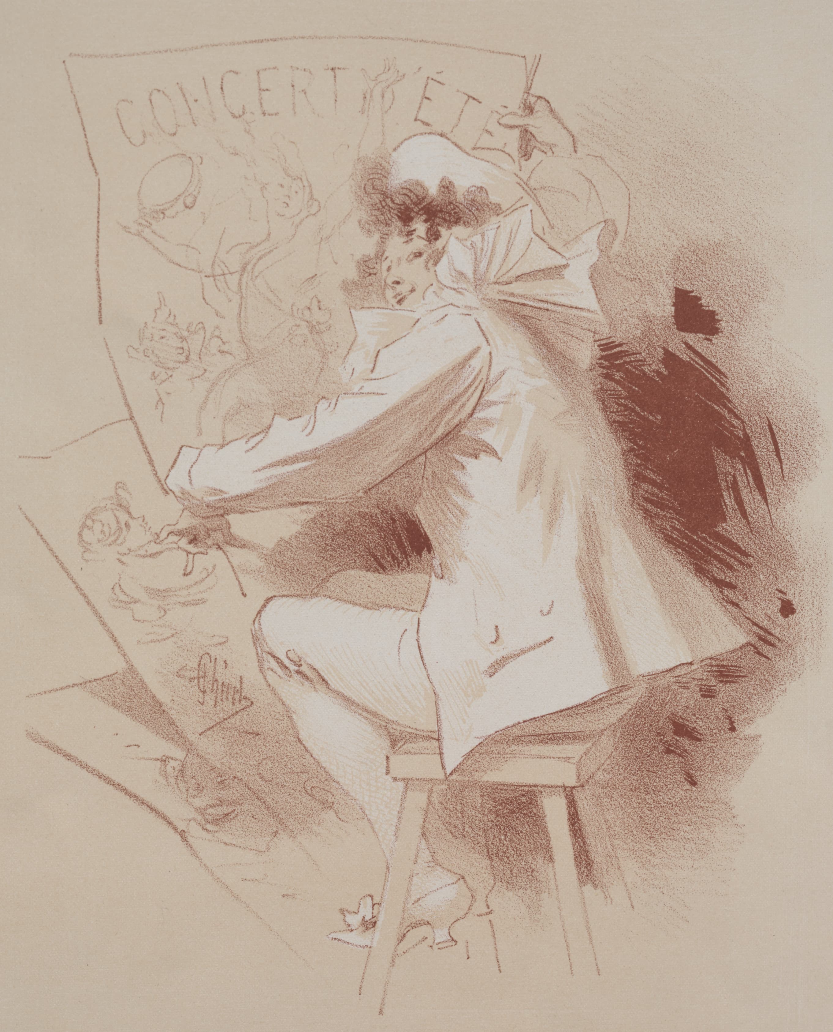《夏季音乐会》（Summer Concert）｜朱尔·谢雷 Jules Chéret｜约1895–1900