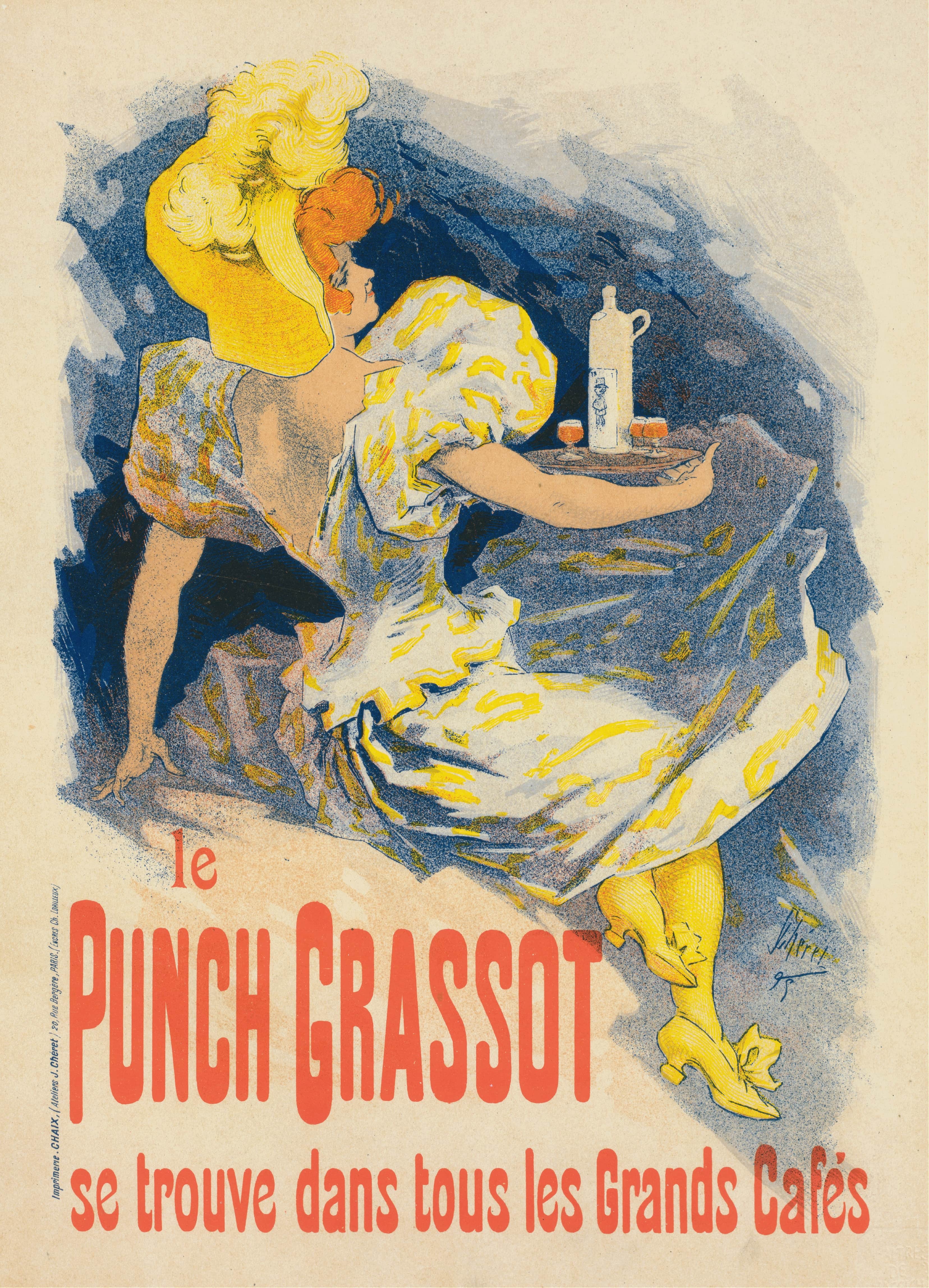 《冲床草丛》（Punch Grassot）｜朱尔·谢雷 Jules Chéret｜1896