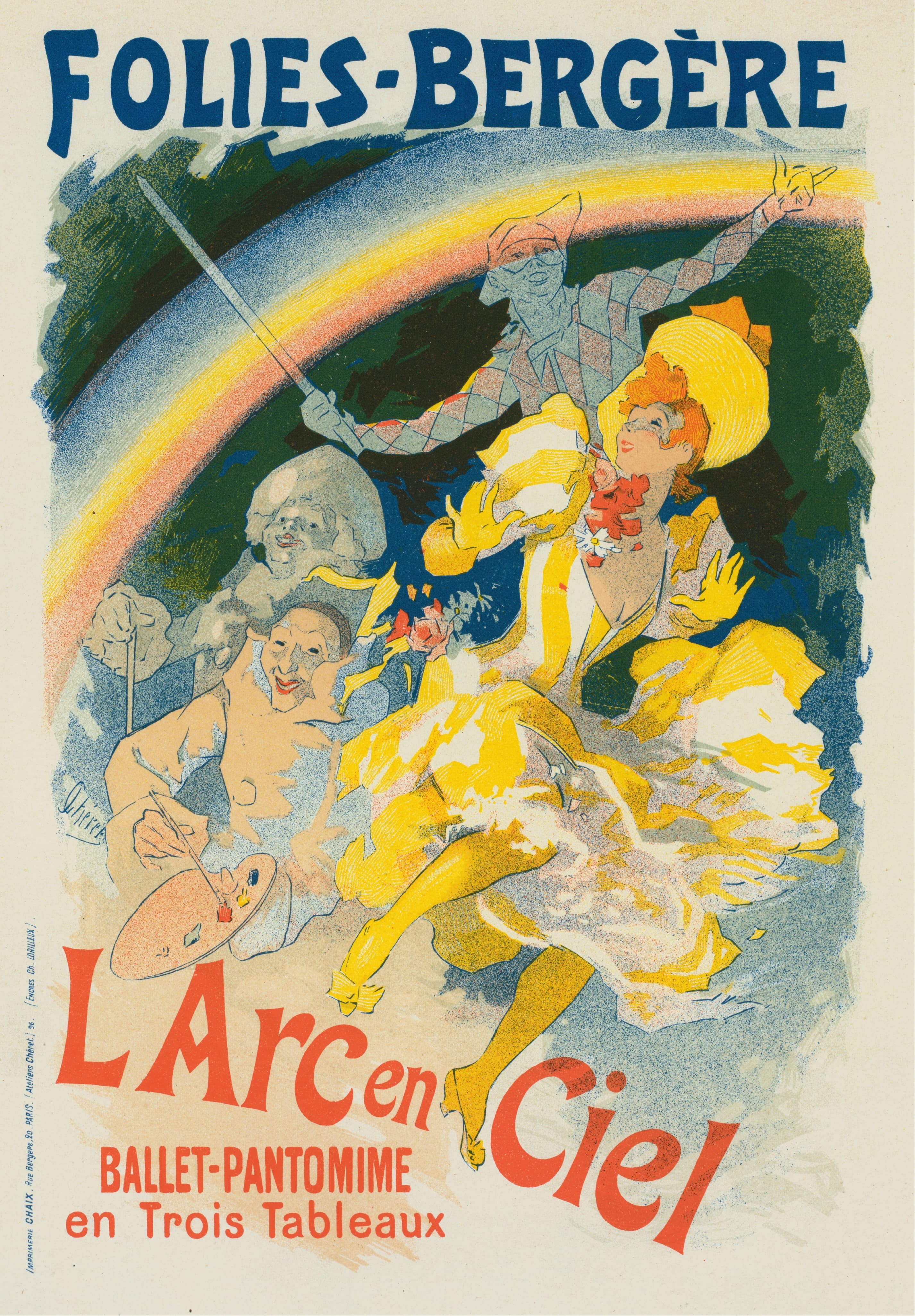 《彩虹》（The Rainbow）｜朱尔·谢雷 Jules Chéret｜1896