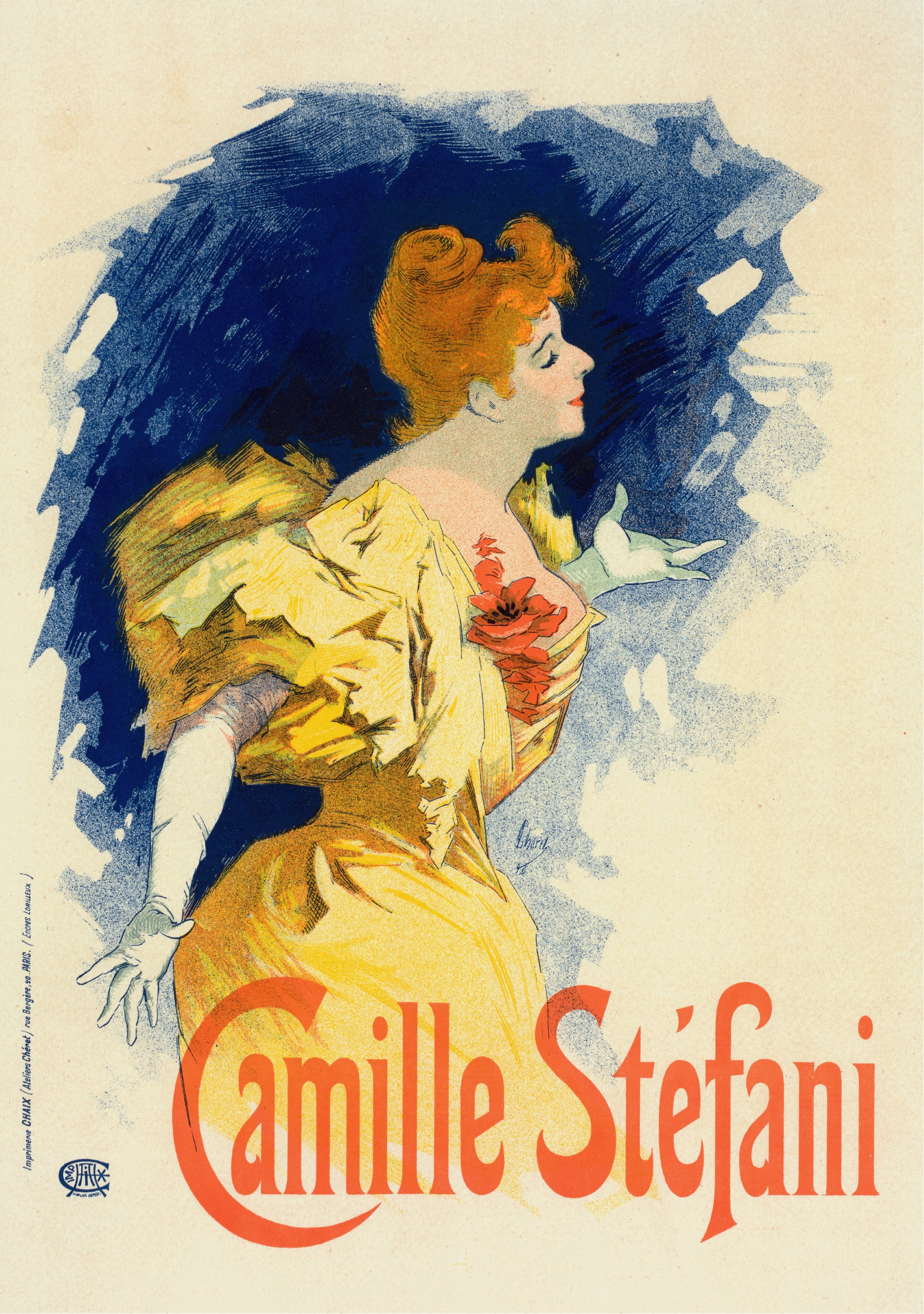 《卡米尔史蒂芬妮》（Camille Stefani）｜朱尔·谢雷 Jules Chéret｜1897