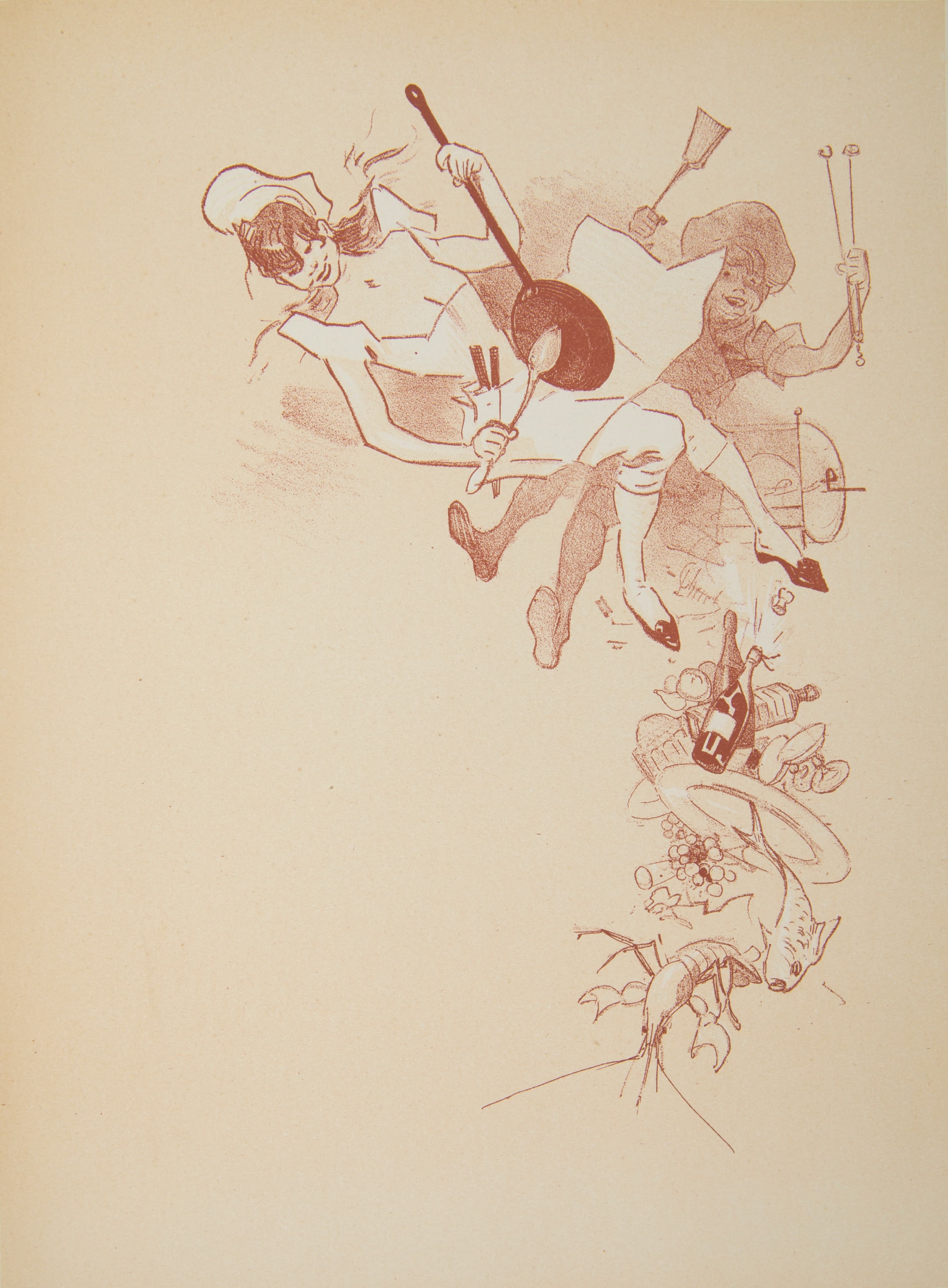 《邀请卡（在信件之前）。》（Invitation card (before letters).）｜朱尔·谢雷 Jules Chéret｜1897