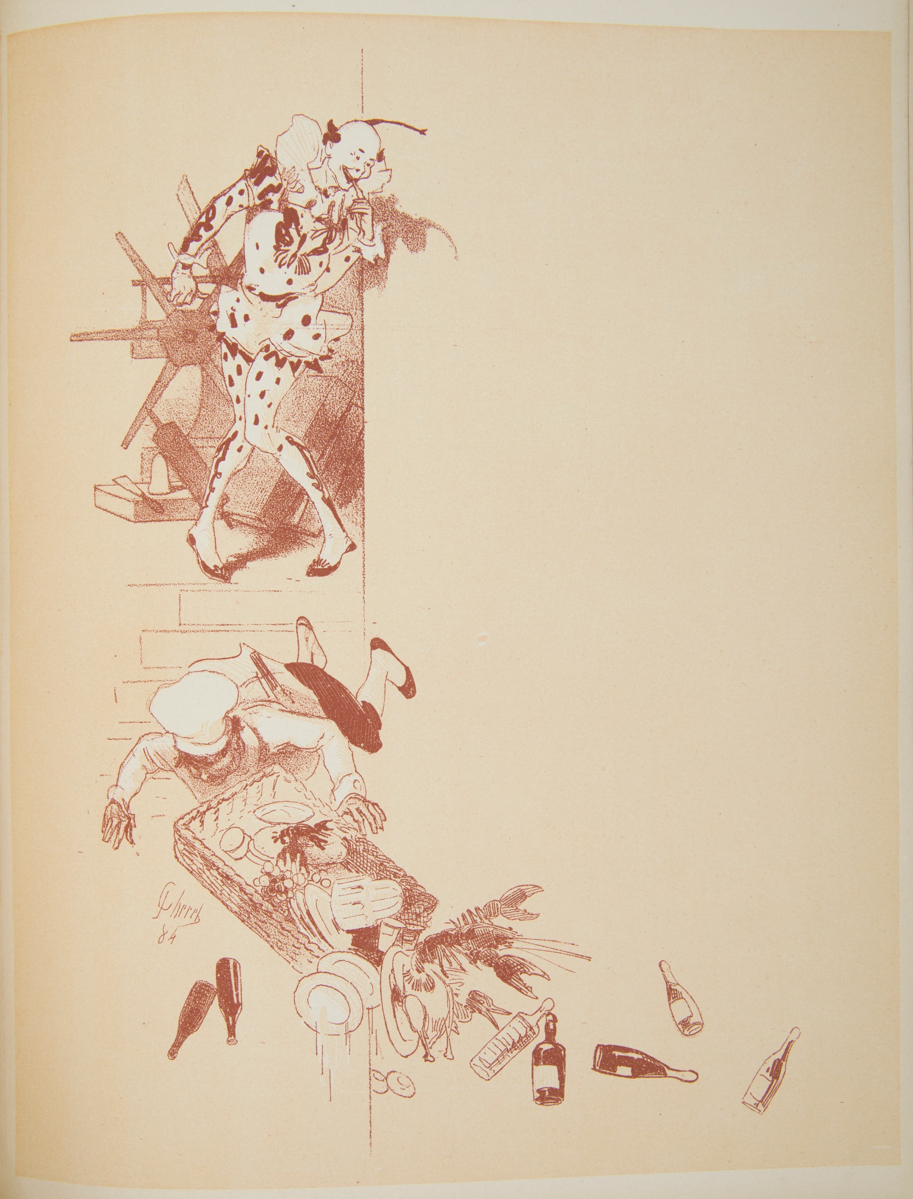 《1884 年的剧院节目卡。》（Theatre programme card from 1884.）｜朱尔·谢雷 Jules Chéret｜1897