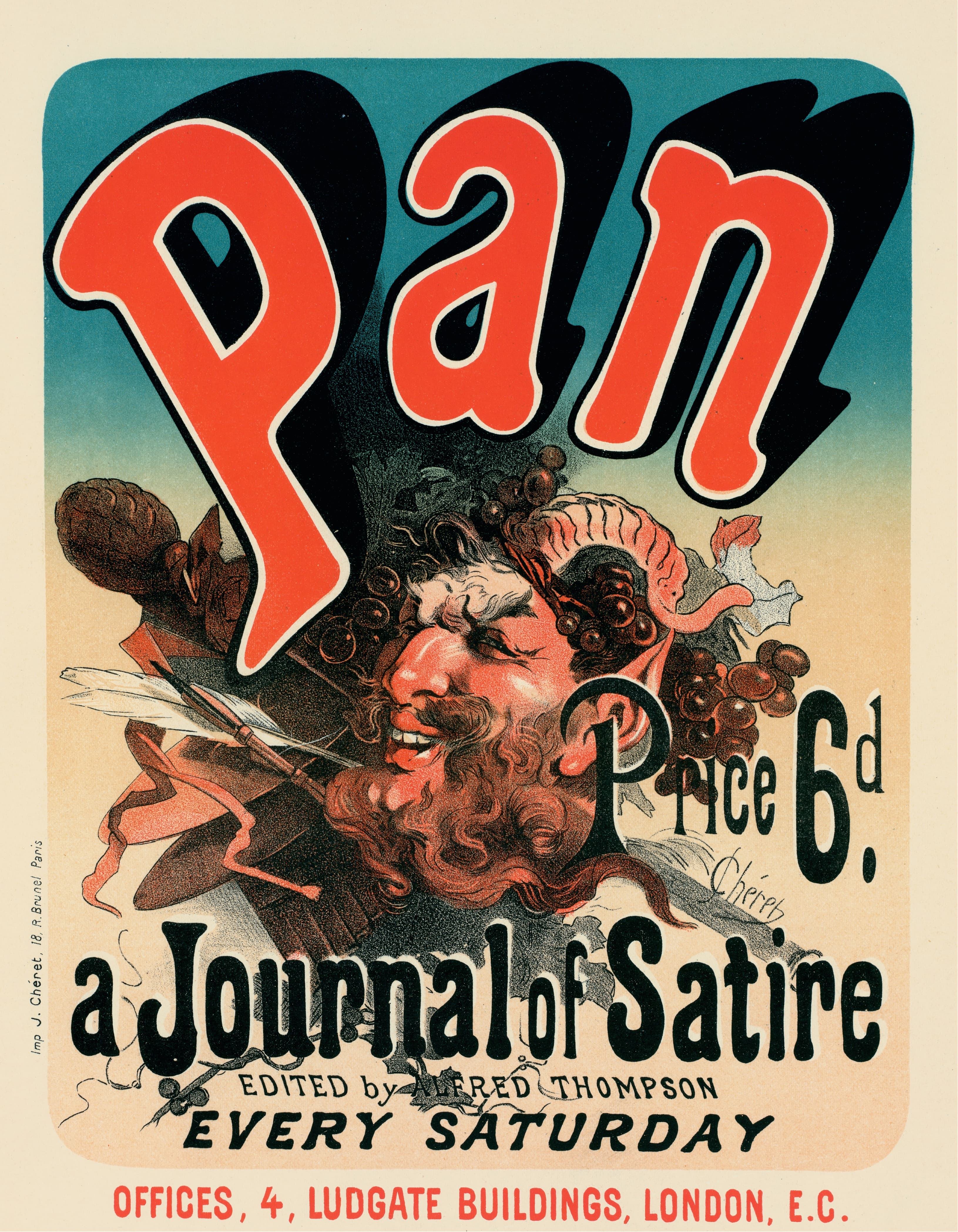 《平底锅》（Pan）｜朱尔·谢雷 Jules Chéret｜1898
