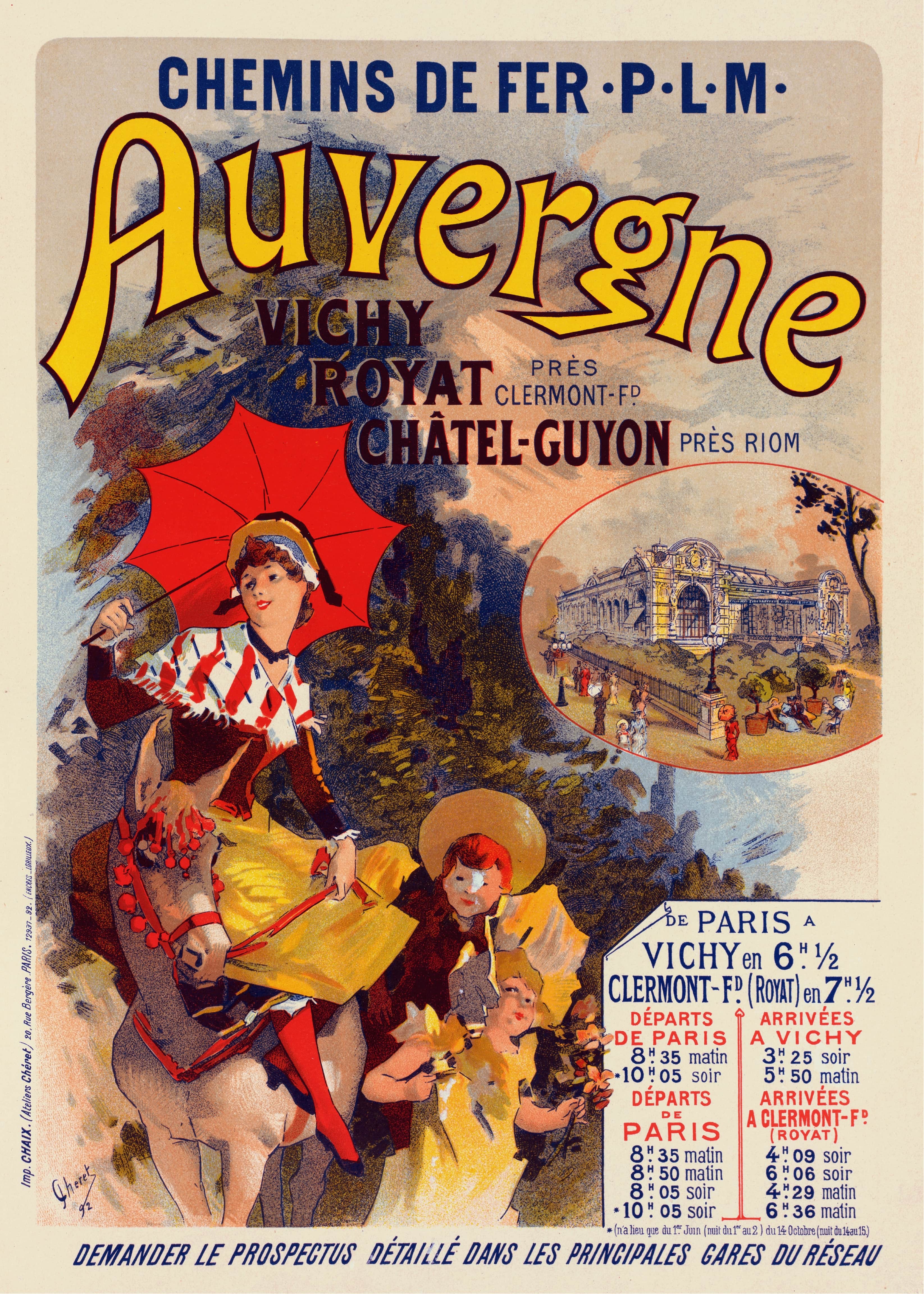 《奥弗涅》（Auvergne）｜朱尔·谢雷 Jules Chéret｜1899