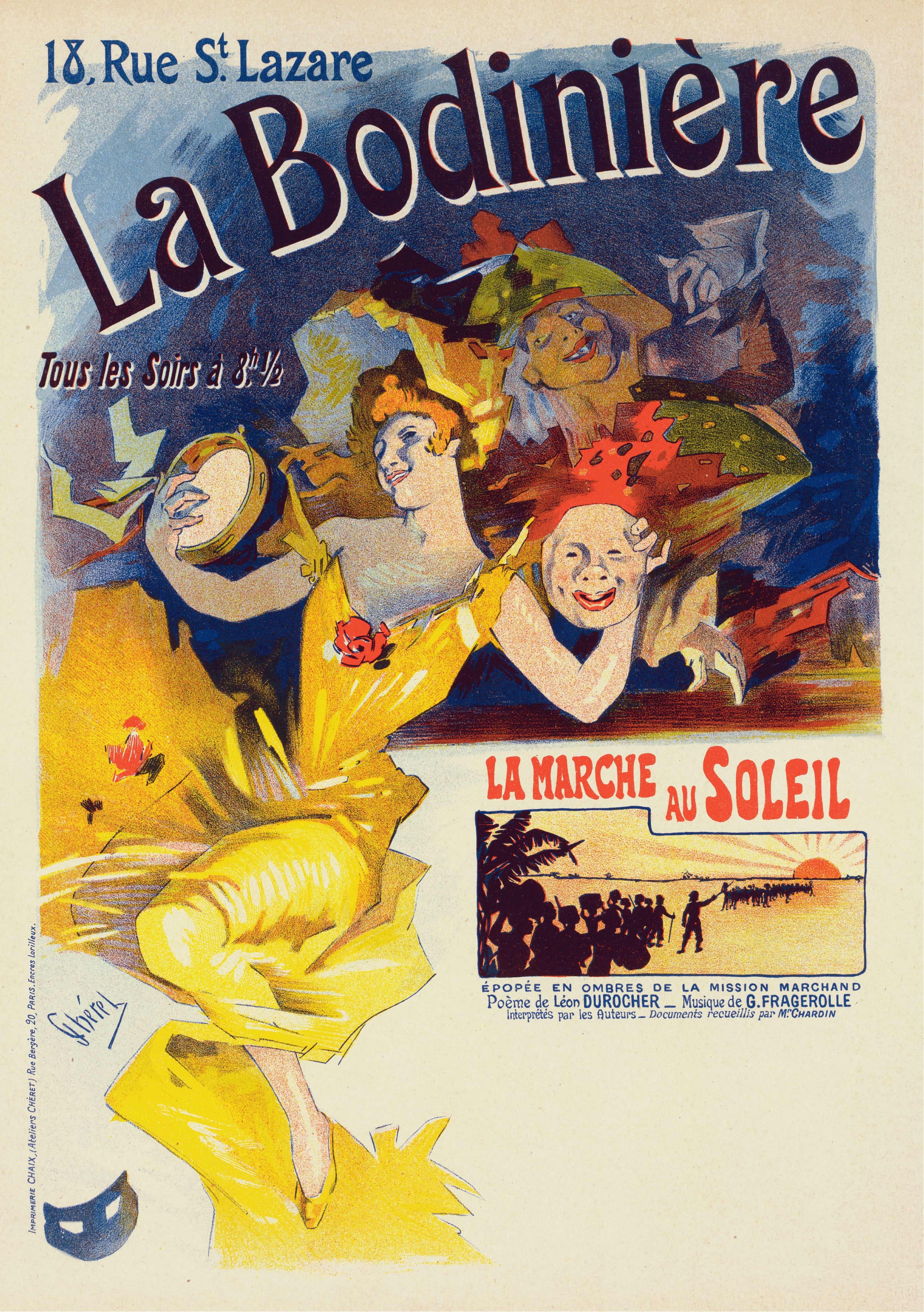 《拉博迪尼埃》（La Bodinière）｜朱尔·谢雷 Jules Chéret｜1900