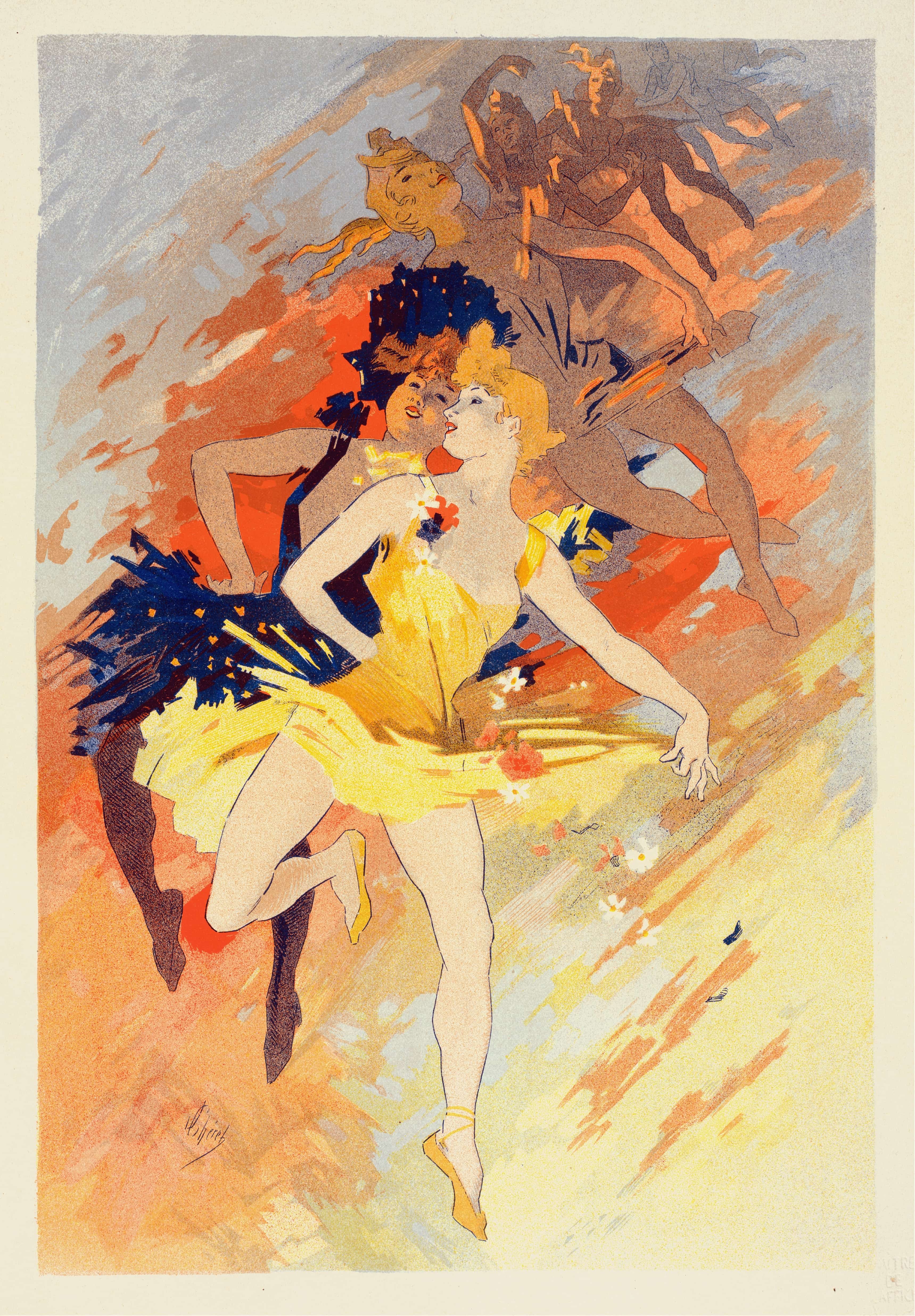 《舞蹈》（The Dance）｜朱尔·谢雷 Jules Chéret｜1900
