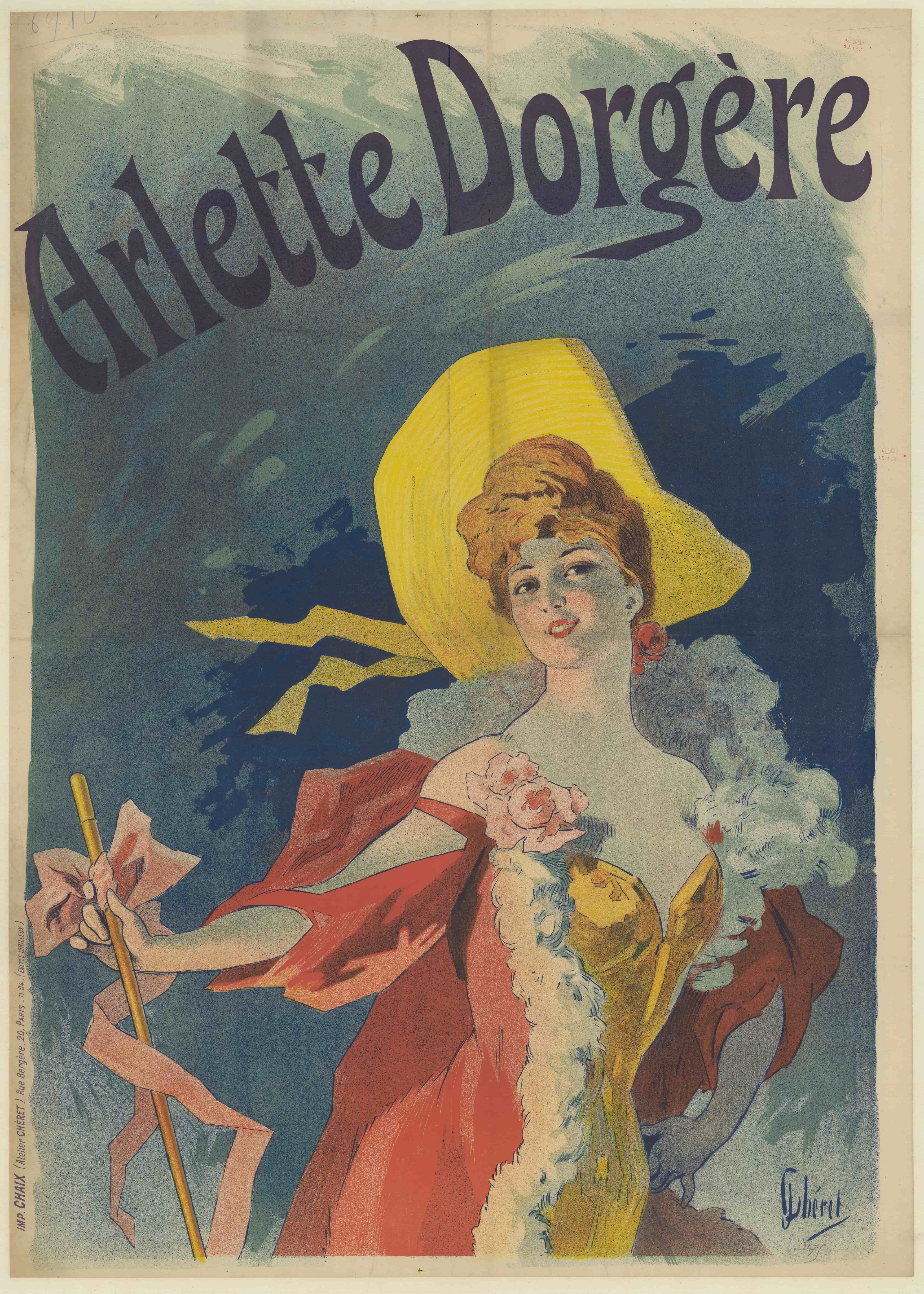 《阿莱特·多尔盖尔》（Arlette Dorgère）｜朱尔·谢雷 Jules Chéret｜1904