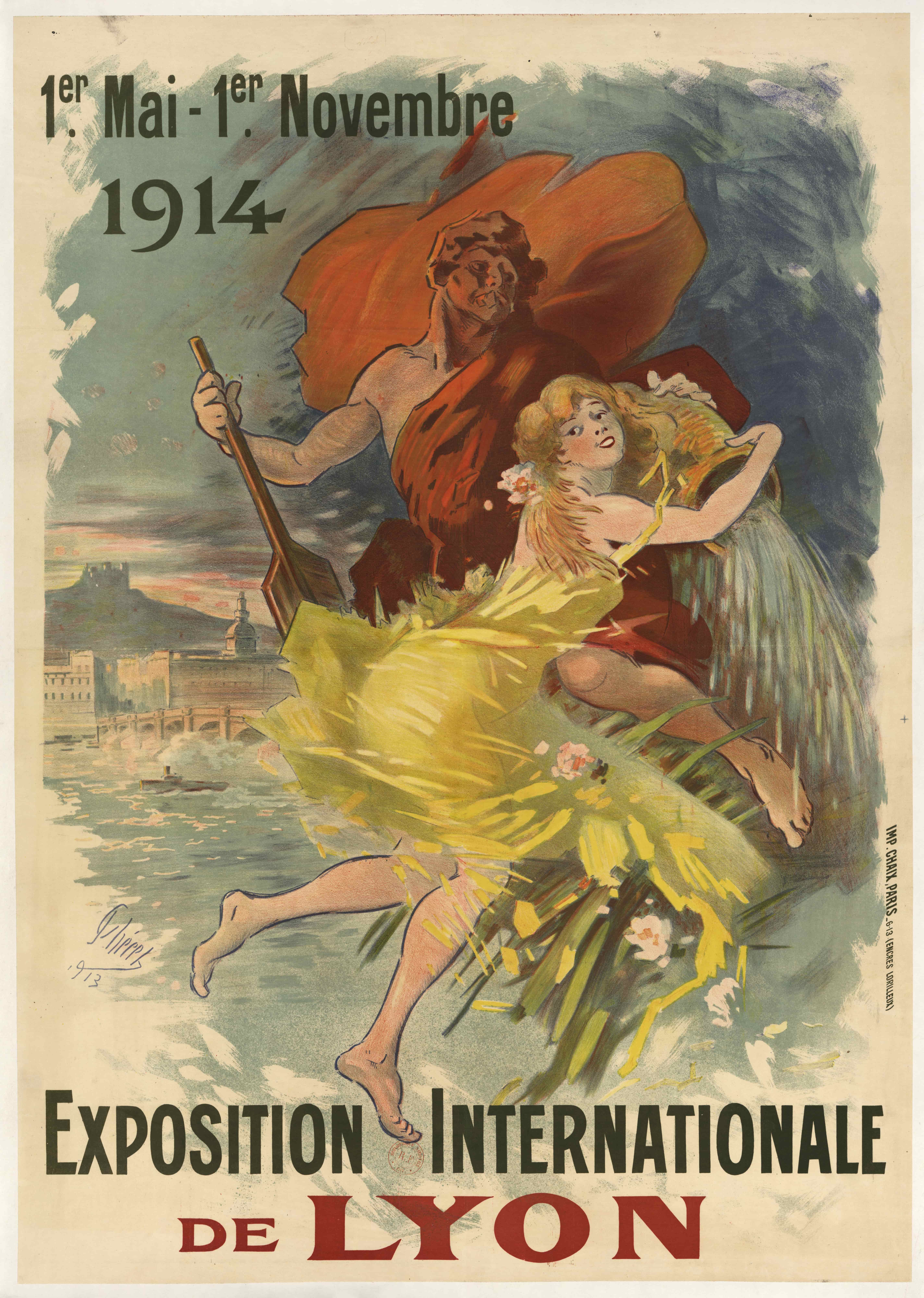 《1914 年 5 月 1 日至 11 月 1 日。里昂国际展览会》（May 1 – November 1, 1914. Lyon International Exhibition）｜朱尔·谢雷 Jules Chéret｜1913
