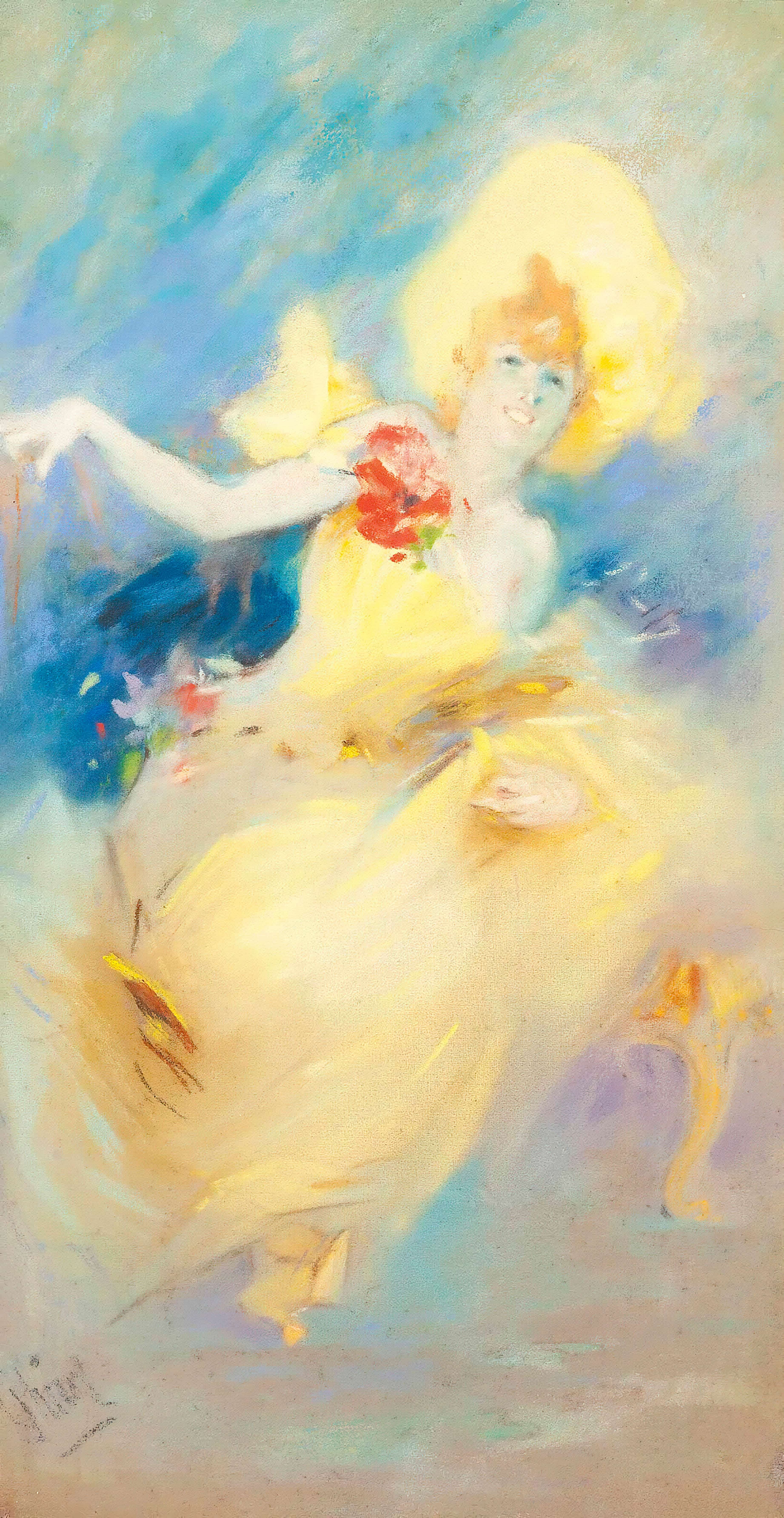 《一个跳舞的女孩》（A dancing girl）｜朱尔·谢雷 Jules Chéret｜不明