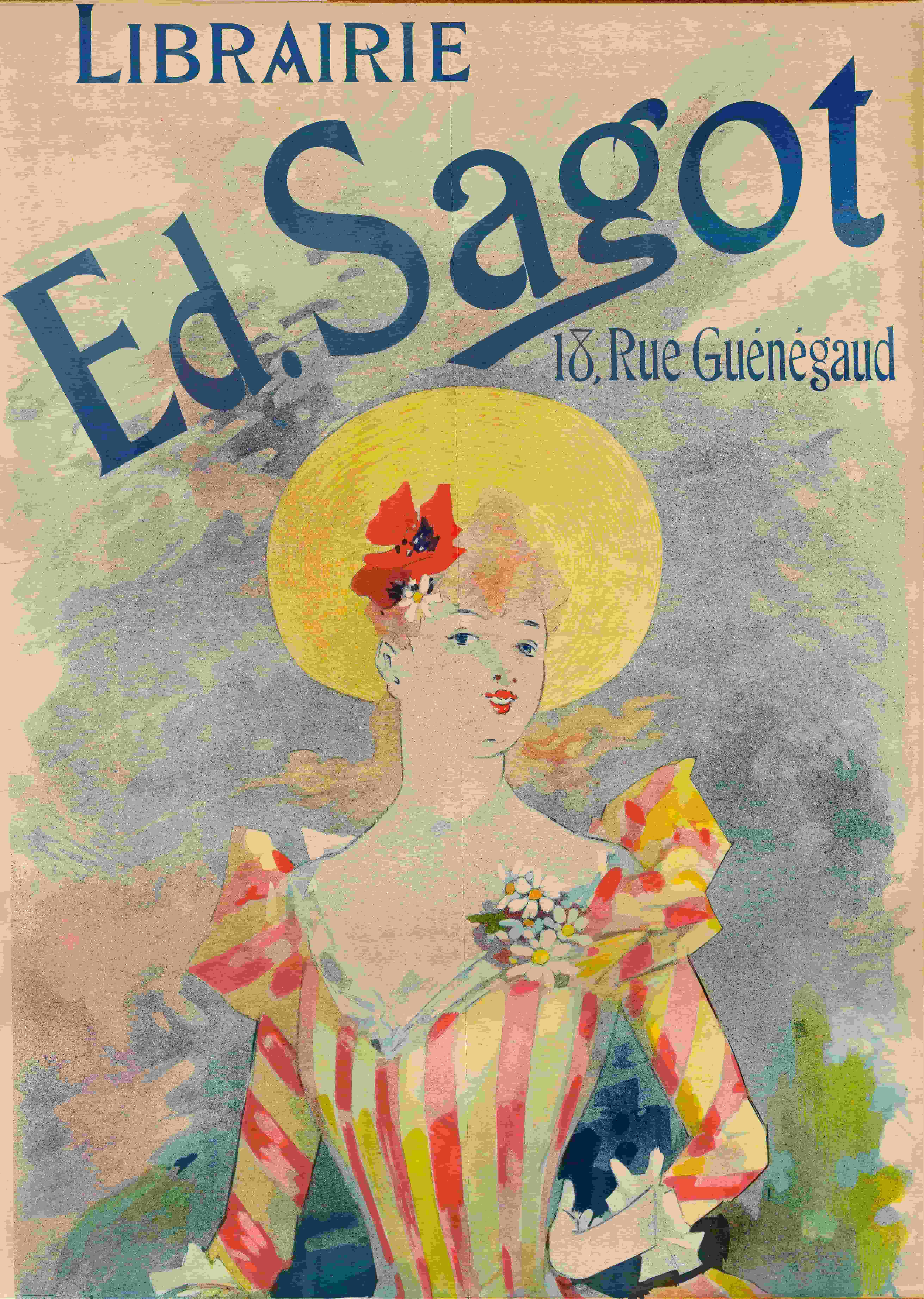 《书店埃德。萨戈特（日期未知）》（Bookstore Ed. Sagot (Date unknown)）｜朱尔·谢雷 Jules Chéret｜不明